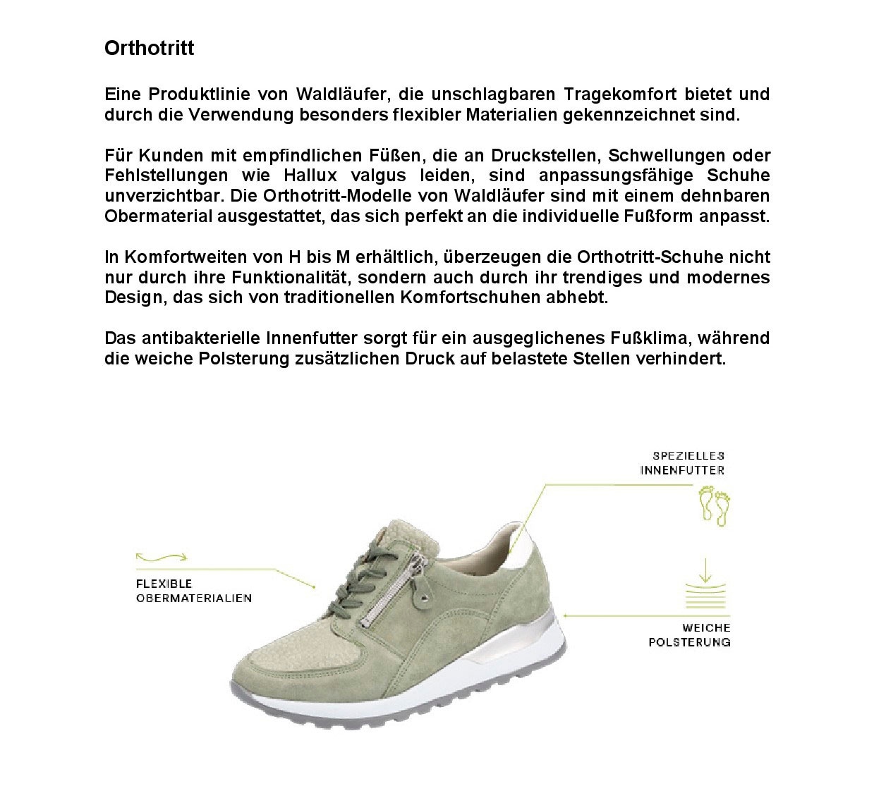 Waldläufer Keilsneaker »H-CLARA-SOFT«, mit komfortabler Orthotritt-Ausstattung, Weite H