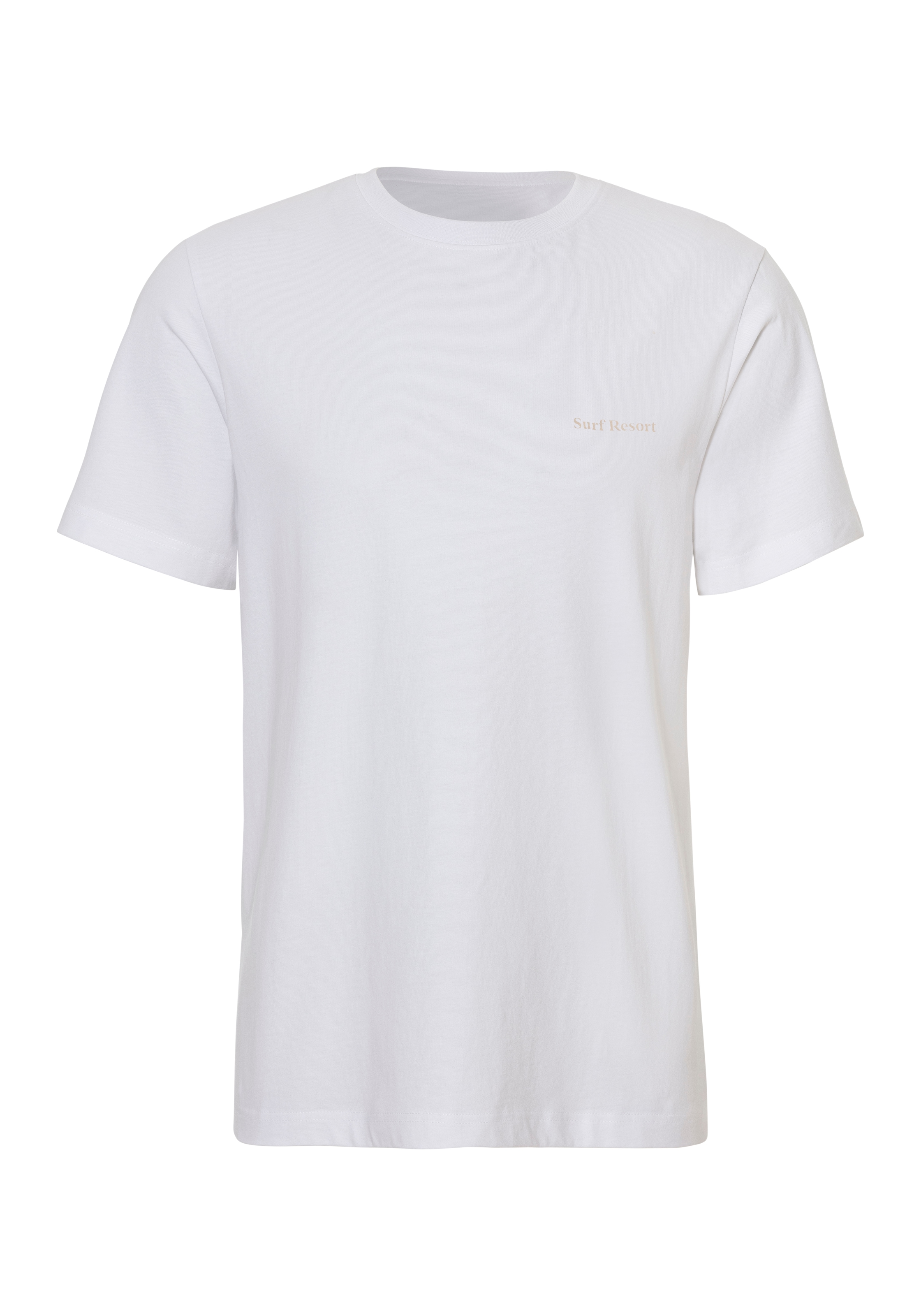John Devin T-Shirt »mit großem Rückendruck,«, Regular Fit, Kurzarm, Freizeitshirt, Rundhals, Print, reine Baumwolle