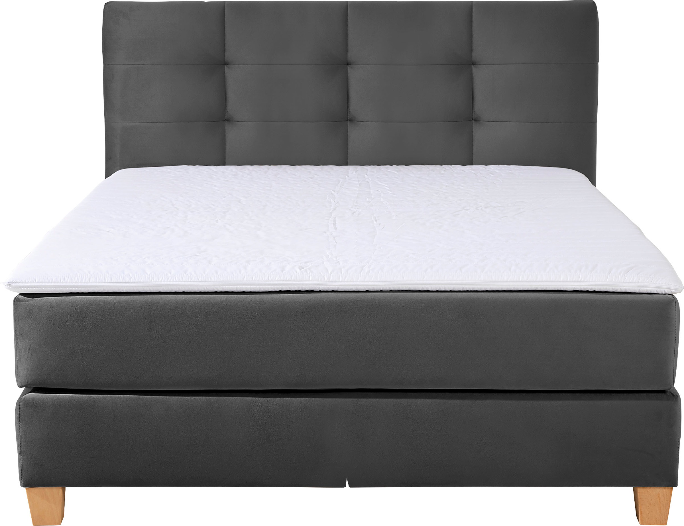 Home affaire Boxspringbett »Moulay«, inkl. Topper, in 3 Härtegraden, TFK auch in Härtegrad 4