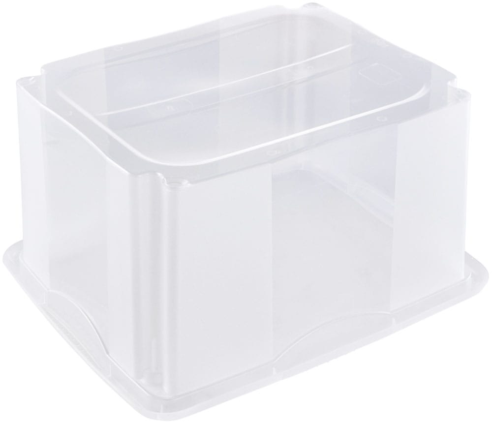 keeeper Aufbewahrungsbox »Emil, 3er Set, 24 L, 41 x 34,5 x 22 cm« ineinander und aufeinander stapelbar