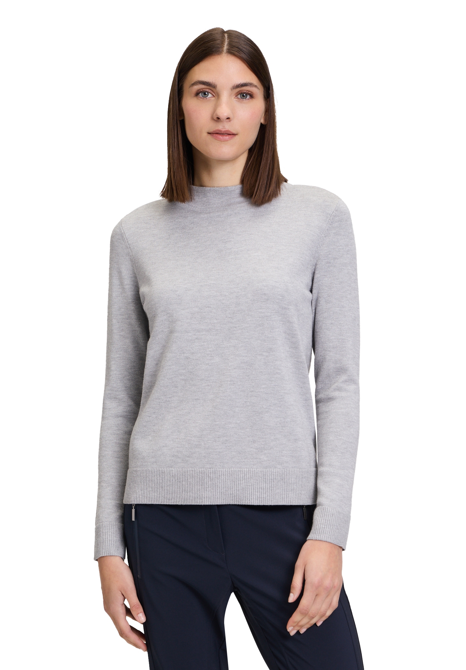 Betty Barclay Rundhalspullover »Basic-Strickpullover mit Stehkragen«