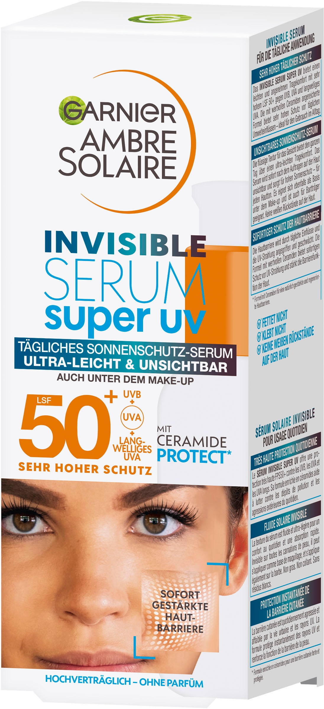 GARNIER Gesichtsserum »Garnier Super UV Sonnenschutz-Serum«, mit hoher Wirksamkeit