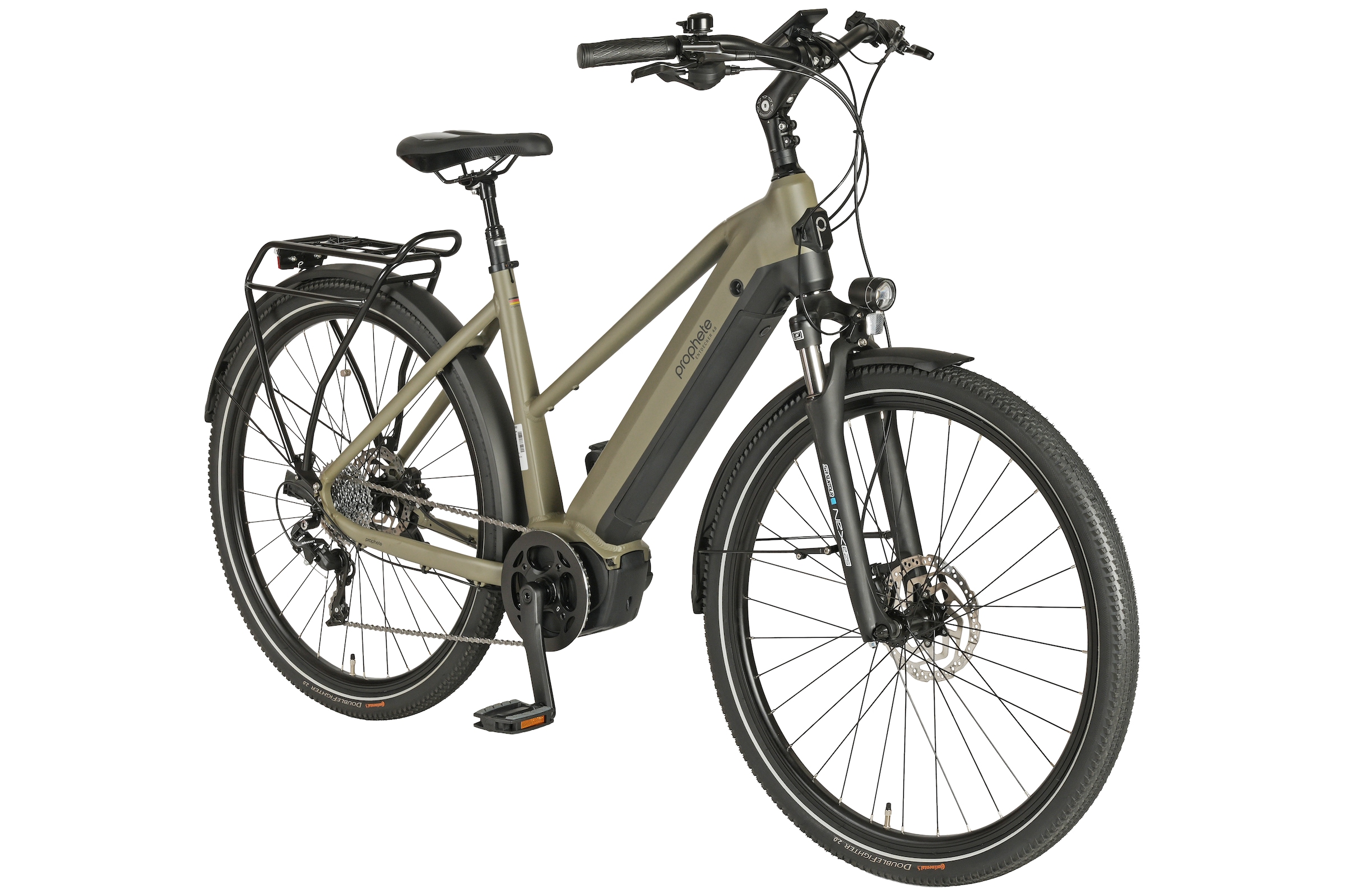 Prophete »Entdecker 4.0« 10 Gang microSHIFT XLE Schaltwerk Kettenschaltung Mittelmotor 250 W Pedelec, Elektrofahrrad für Damen