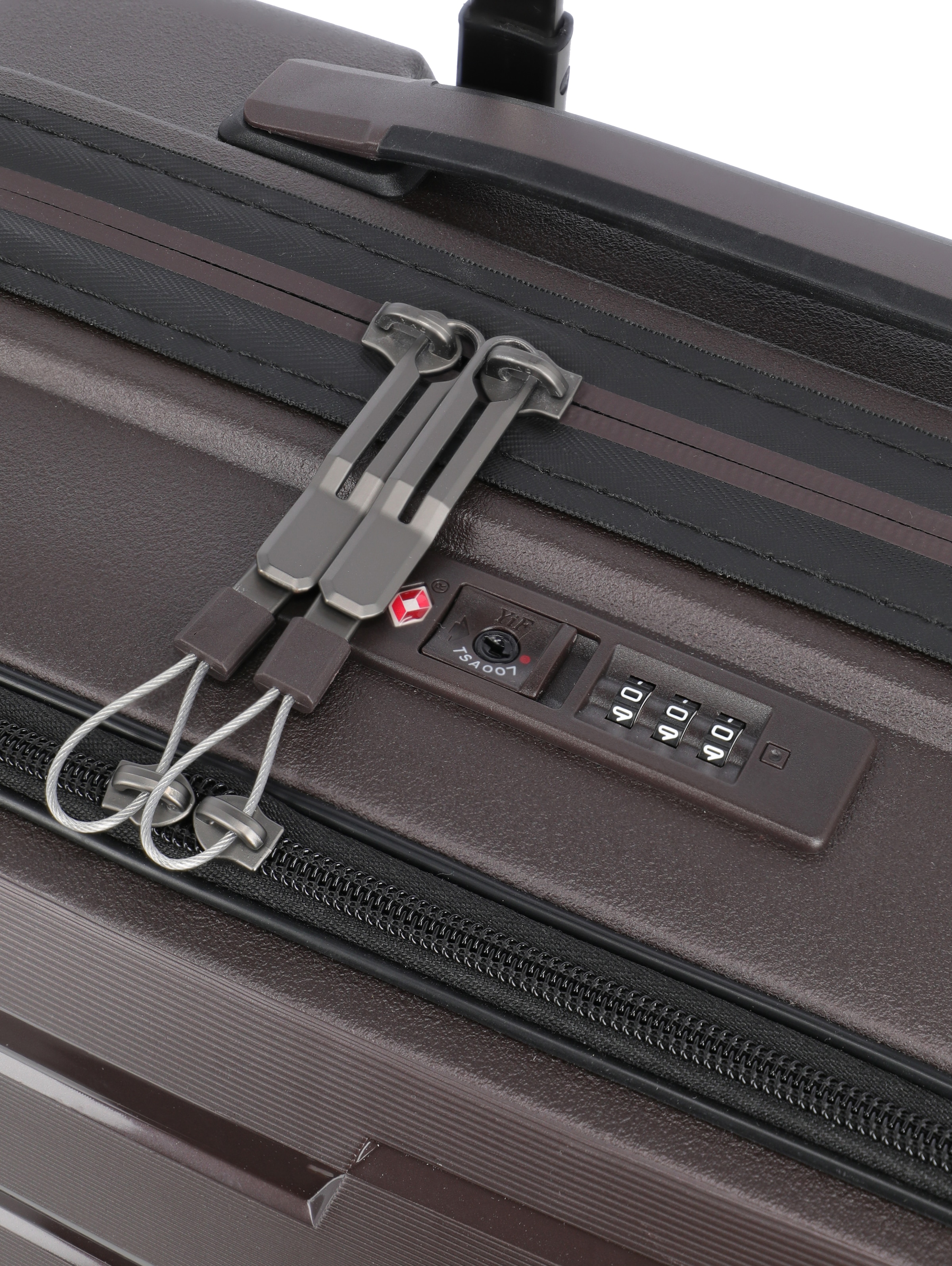 travelite Trolley »AIR BASE Reisekoffer Hartschale« 43 l 4 Rollen kratzresistenter Oberfläche und cleverer Innenaufteilung