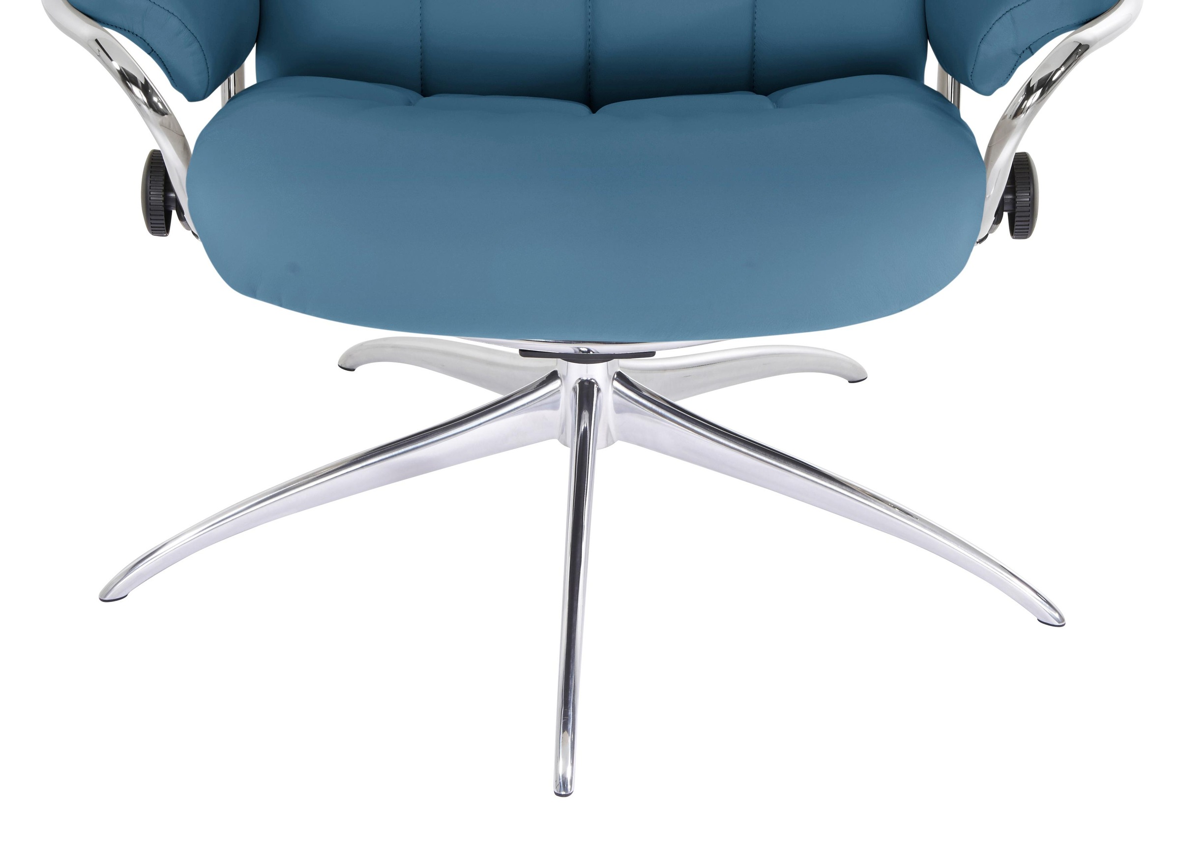 Stressless® Relaxsessel »London«, (Set, Relaxsessel mit Hocker), mit Hocker, High Back, mit Star Base, Gestell Chrom