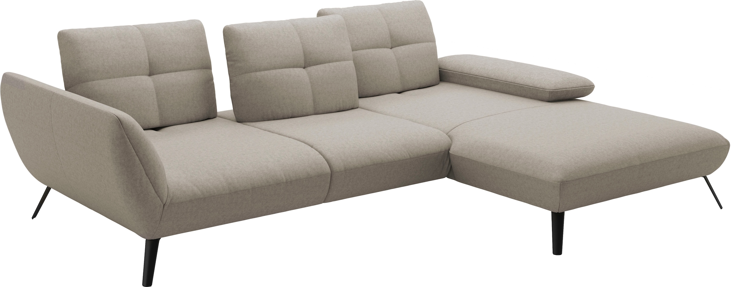 Places of Style Ecksofa »Mikado L-Form«, inkl. Sitztiefenverstellung und Armteilverstellung