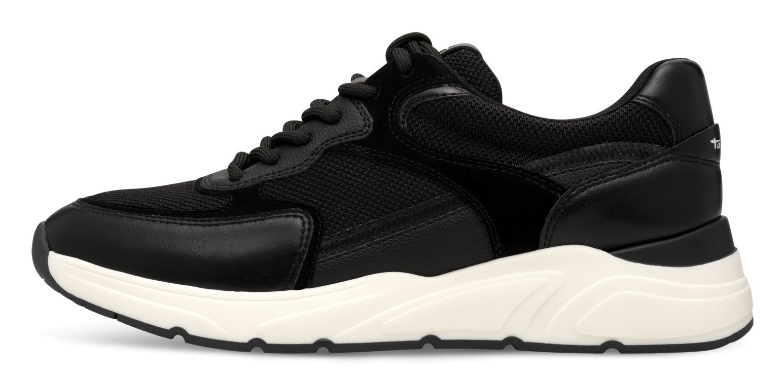 Tamaris Plateausneaker, Freizeitschuh, Halbschuh, Schnürschuh mit gepolstertem Schaftrand