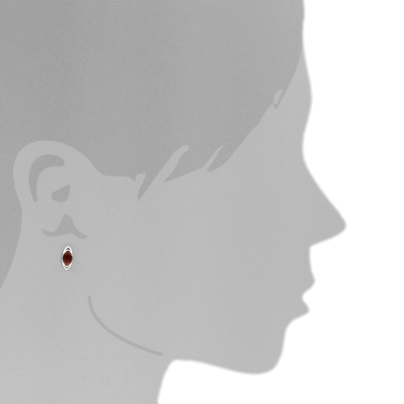 OSTSEE-SCHMUCK Paar Ohrstecker »- Telia - Silber 925/000 - Bernstein«