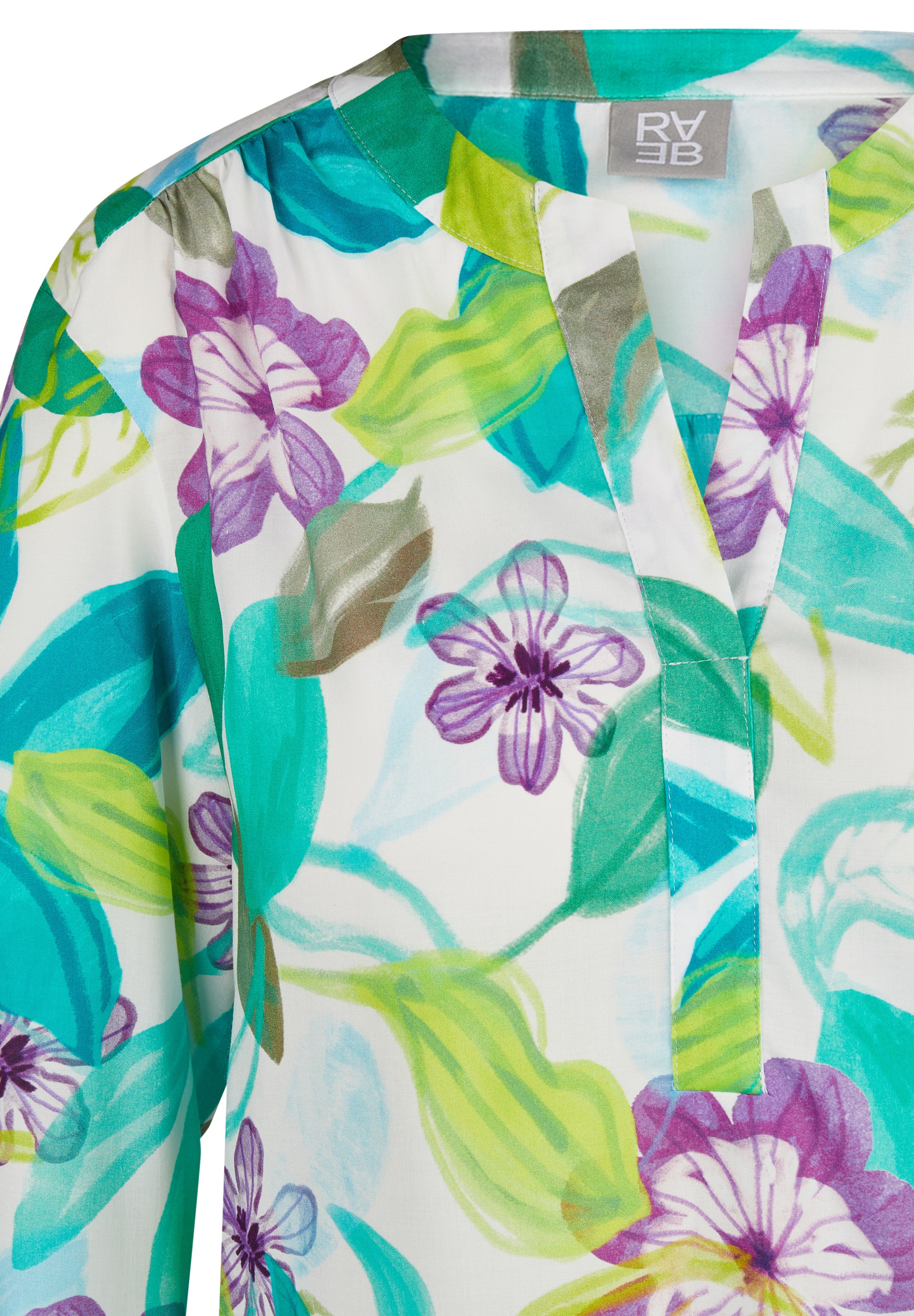 Rabe Druckbluse, mit 3/4 -Arm und floralem Muster