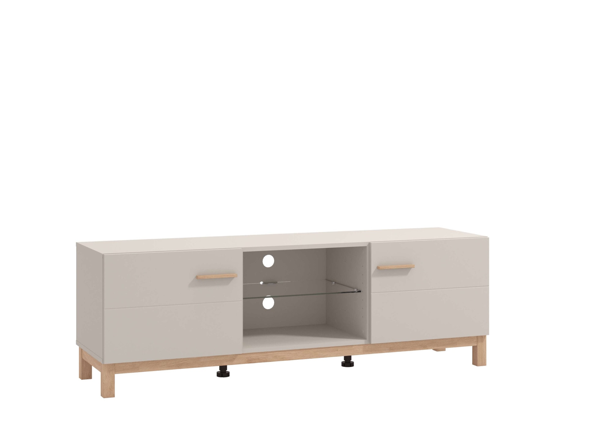 Home affaire TV-Bank »Essex, TV-Board, TV-Kommode, TV-Schrank, TV-Unterschrank, TV-Möbel« Elegantes Lowboard (154 cm) in Kaschmir mit viel Stauraum