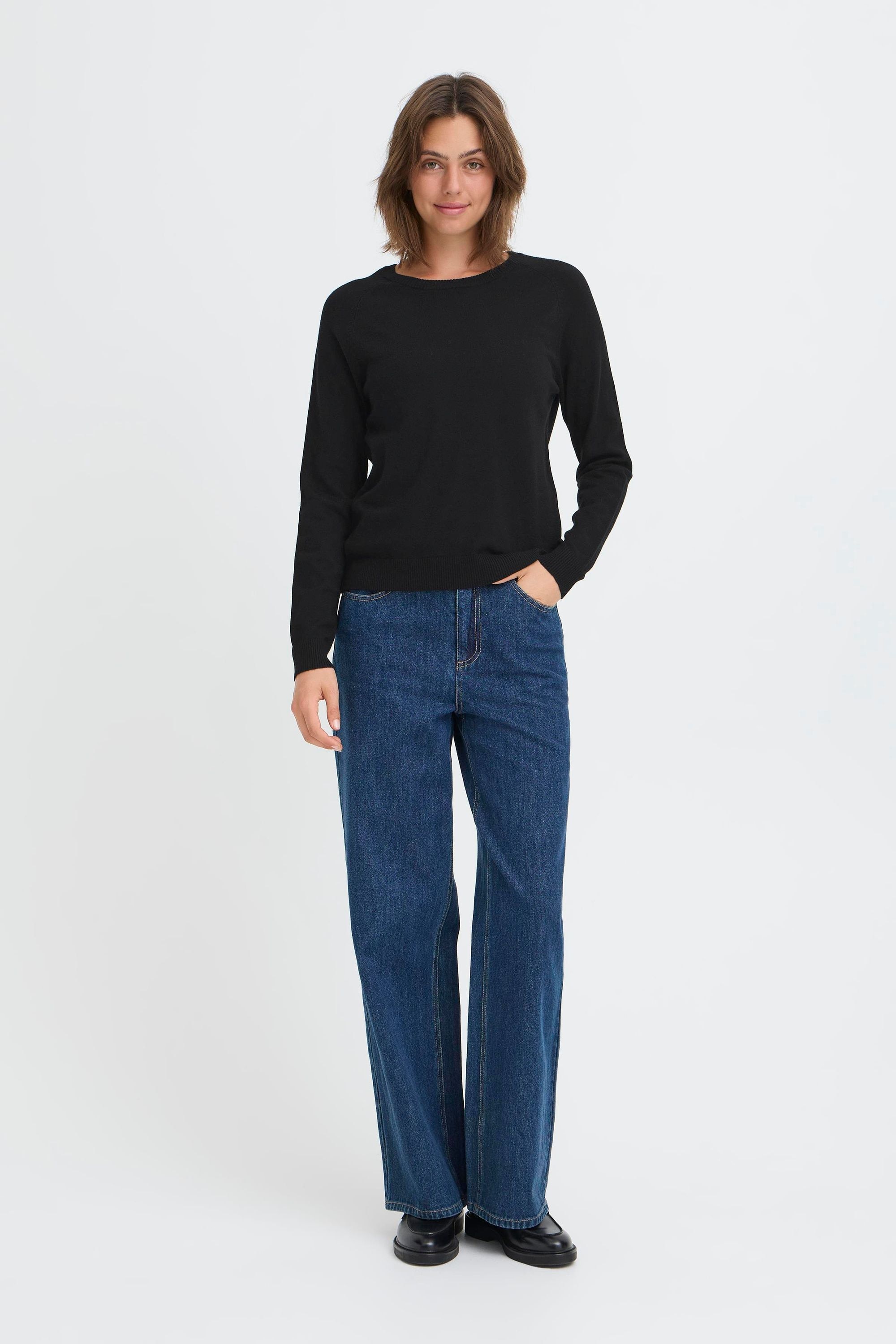 OXMO Strickfleece-Pullover »Strickpullover OXBMMNORA RAGLAN JUMPER«