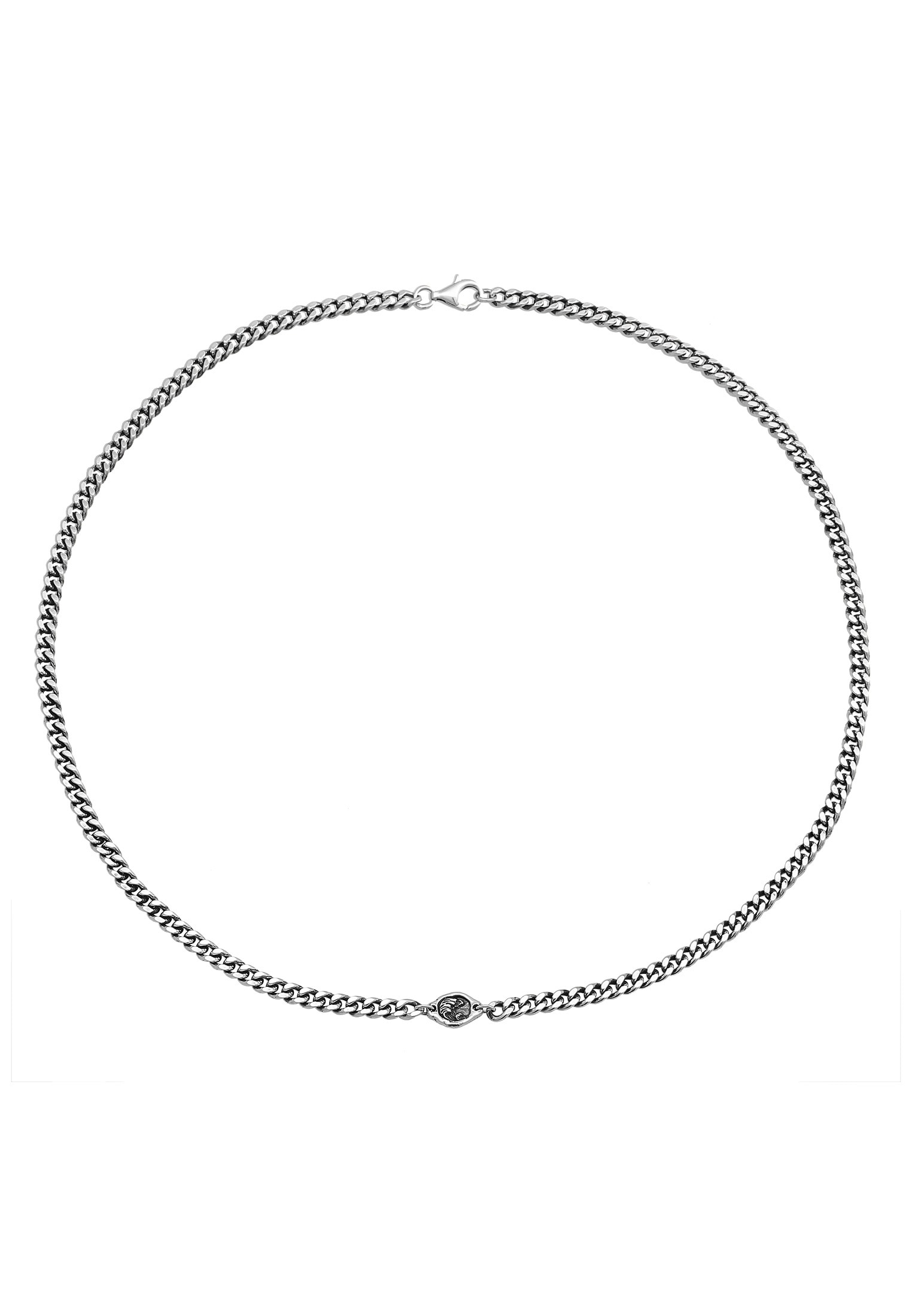 HAZE & GLORY Silberkette »Halskette Ride the tide - Panzerkette 925 Silber oxidiert«