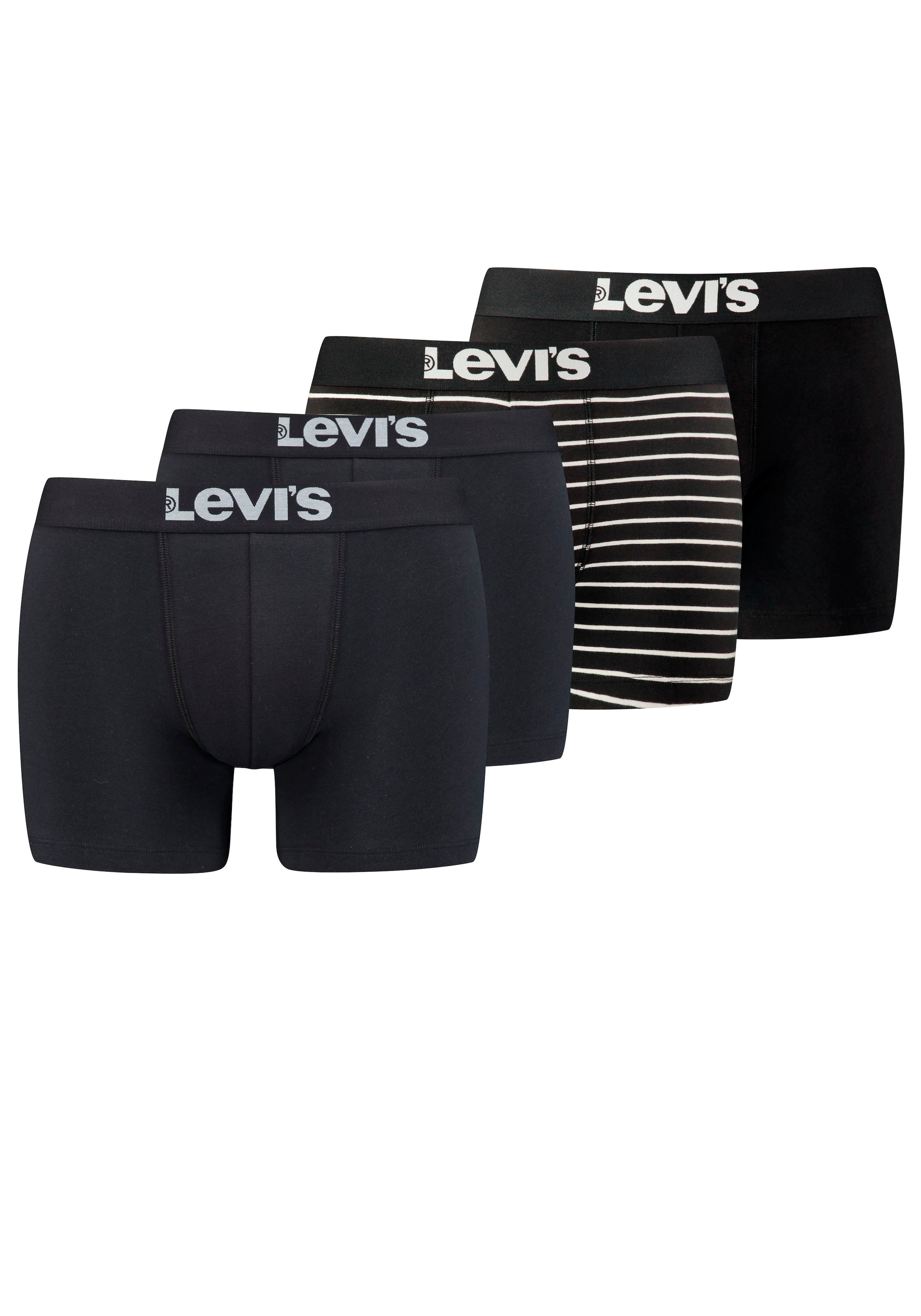 Levi's® Boxershorts, (Packung, 4er-Pack), mit breitem Logobund