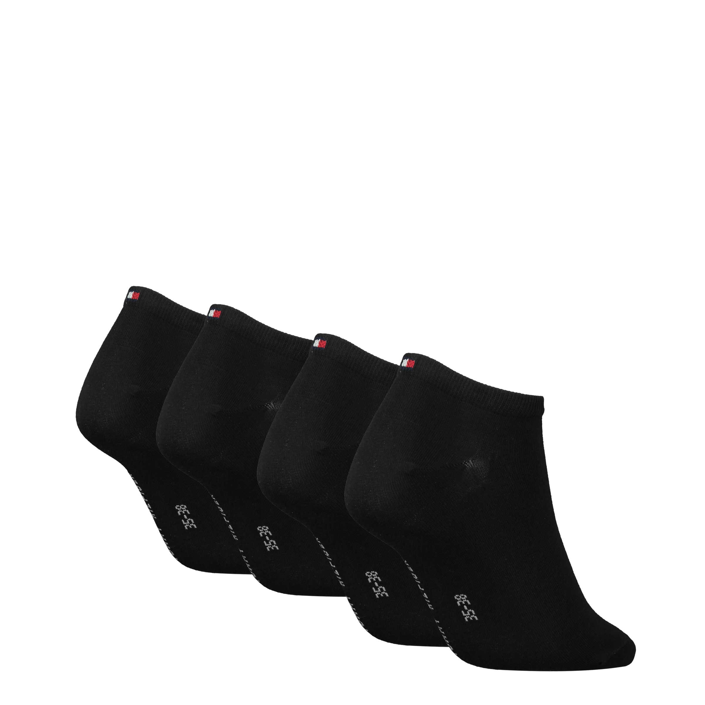 Tommy Hilfiger Sneakersocken »TH WOMEN 4P SNEAKER ECOM«, (Packung, 4 Paar, 4 Paar), mit Logostickerei