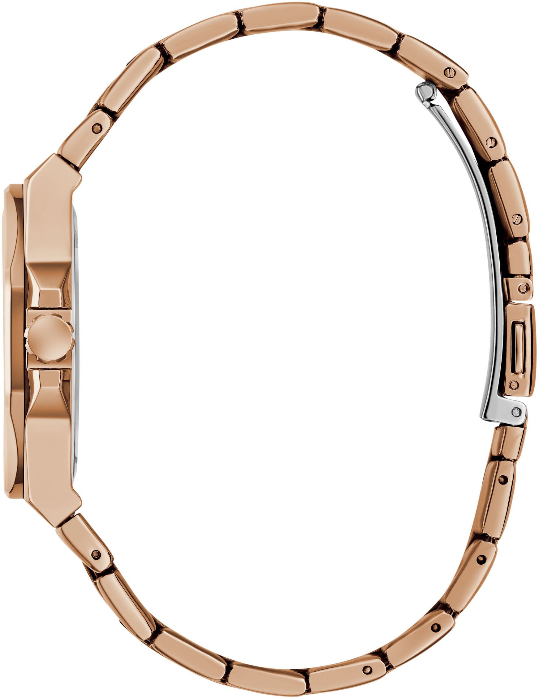 Guess Quarzuhr »EMPRESS« Armbanduhr, Damenuhr, Edelstahlarmband