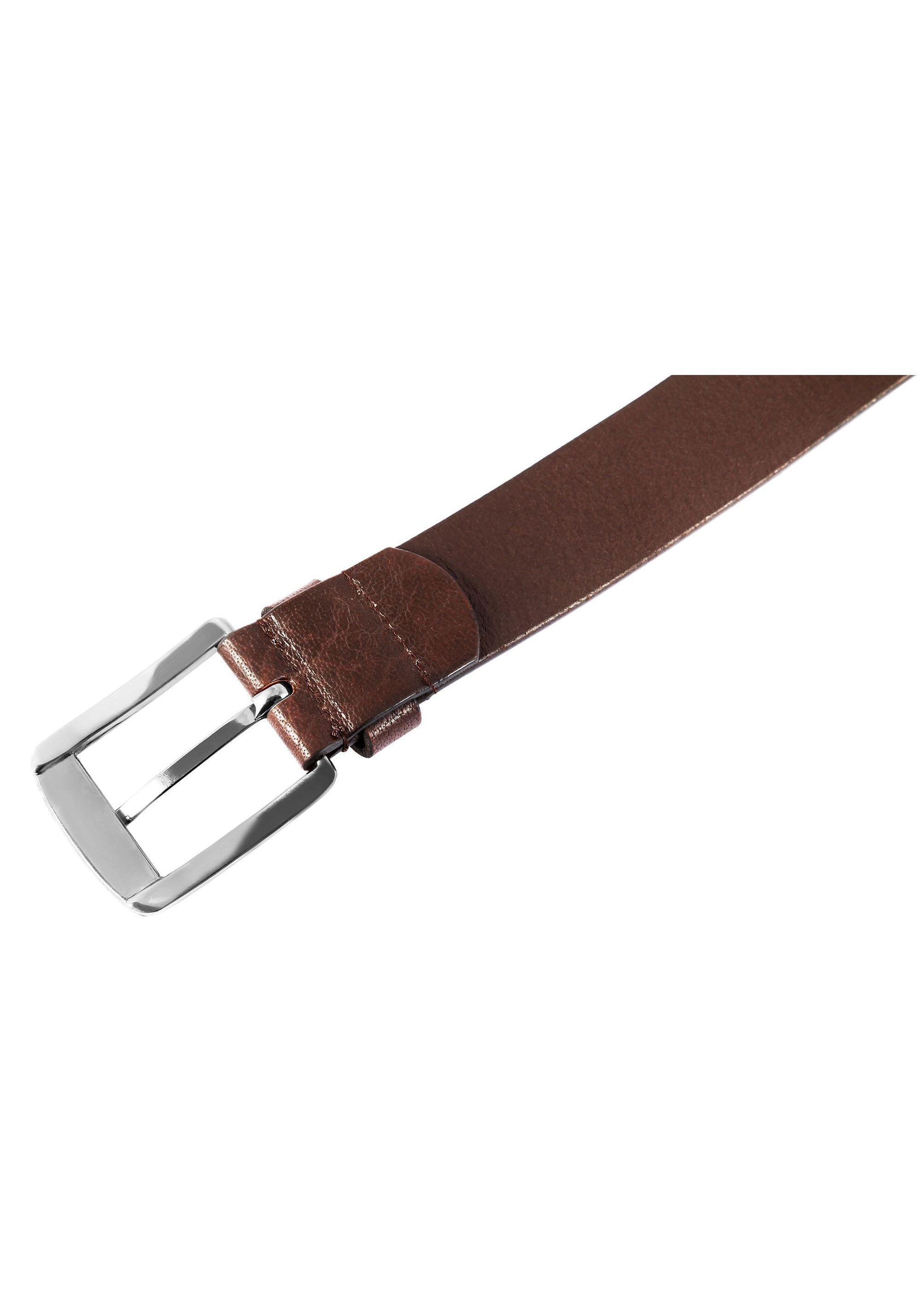 Leonardo Verrelli Ledergürtel »hochwertiges Echt Leder dunkelbraun 2.Wahl, 90 cm - 140 cm«