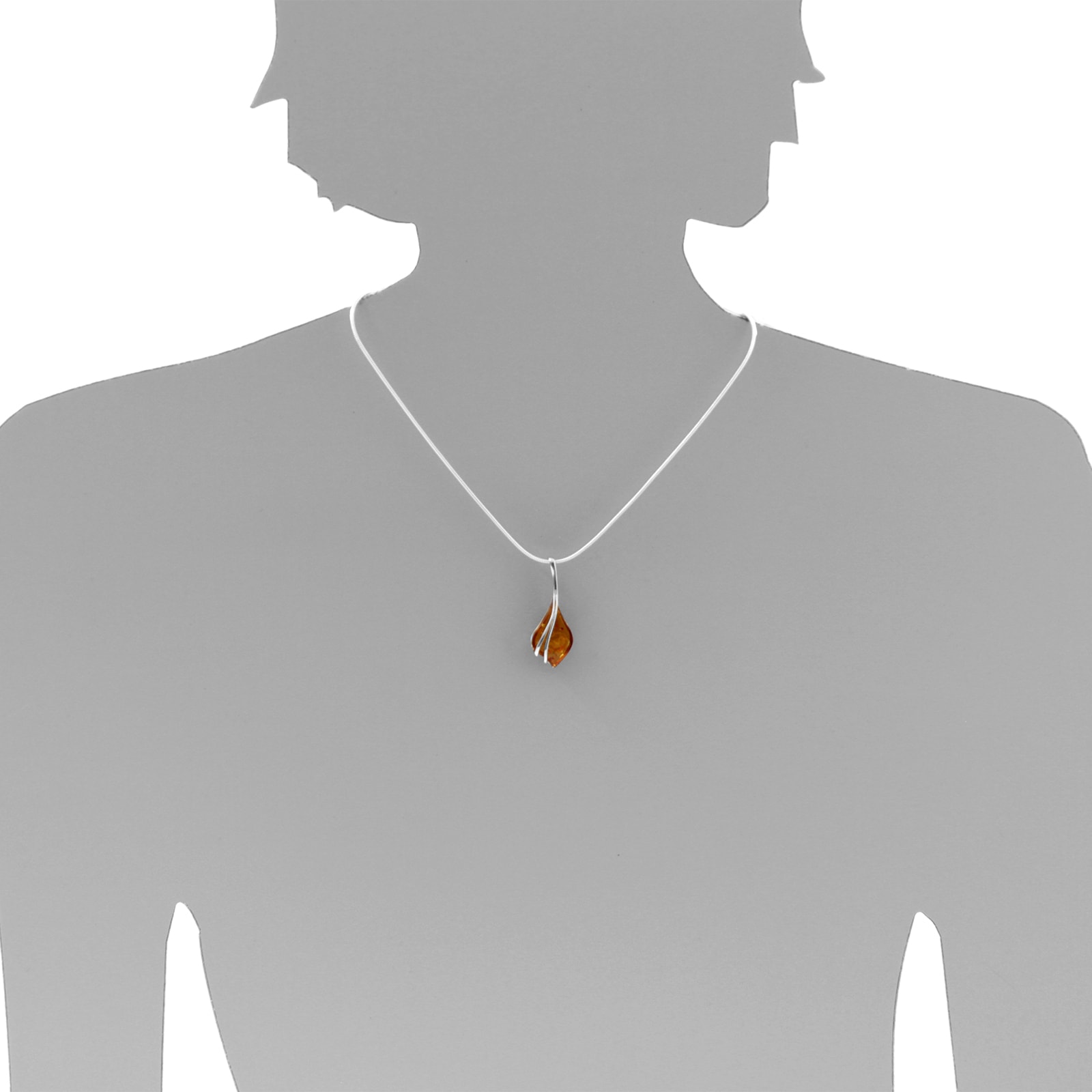 OSTSEE-SCHMUCK Kettenanhänger »- Ramona - Silber 925/000 - Bernstein«