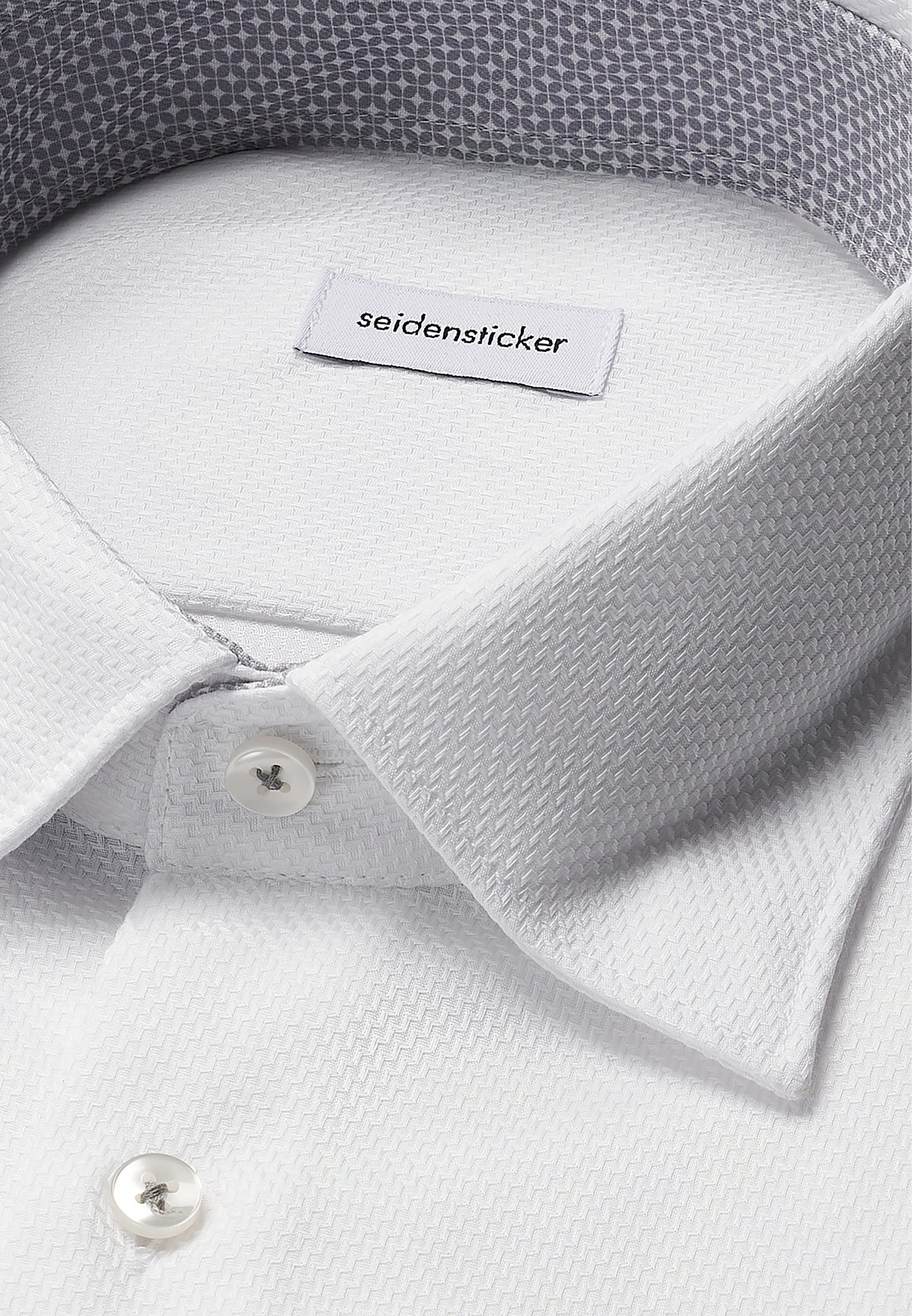 seidensticker Businesshemd »Schwarze Rose«, Comfort 1/1 Covered-Button-Down-Kragen Struktur