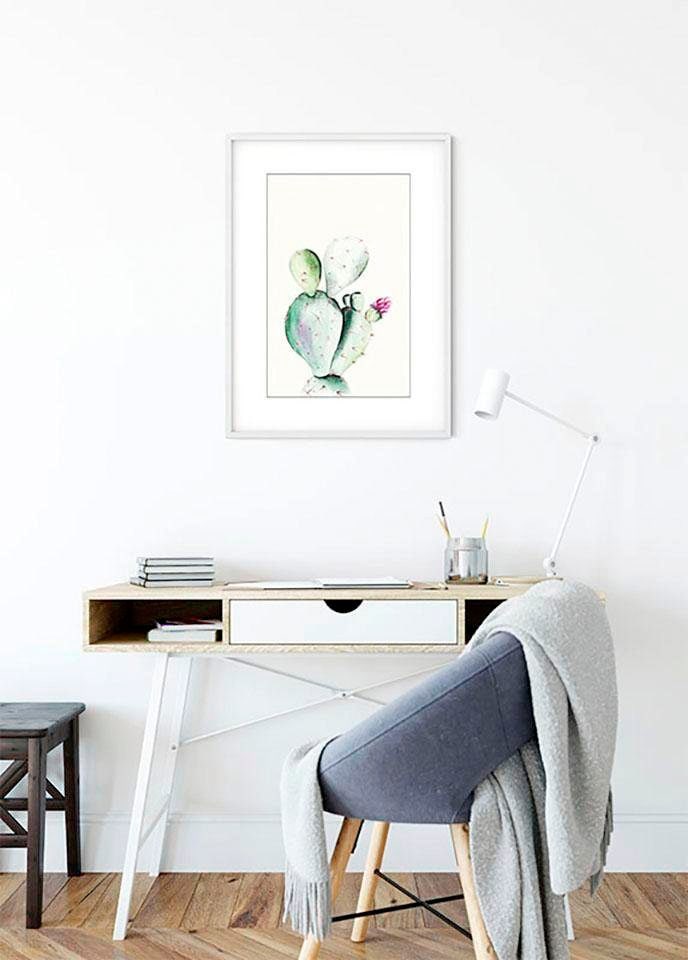 Pflanzen-Blätter, online Kinderzimmer, (1 Watercolor«, OTTO bestellen »Prickly Pear Komar Poster Schlafzimmer, St.), bei Wohnzimmer