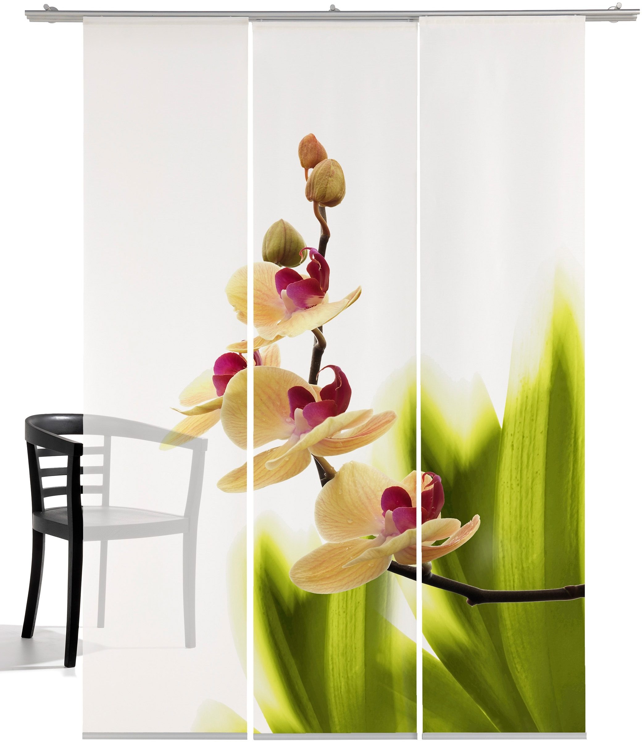 emotion textiles Schiebegardine »Orchideenwunder«, HxB: 260x60, mit Befestigungszubehör