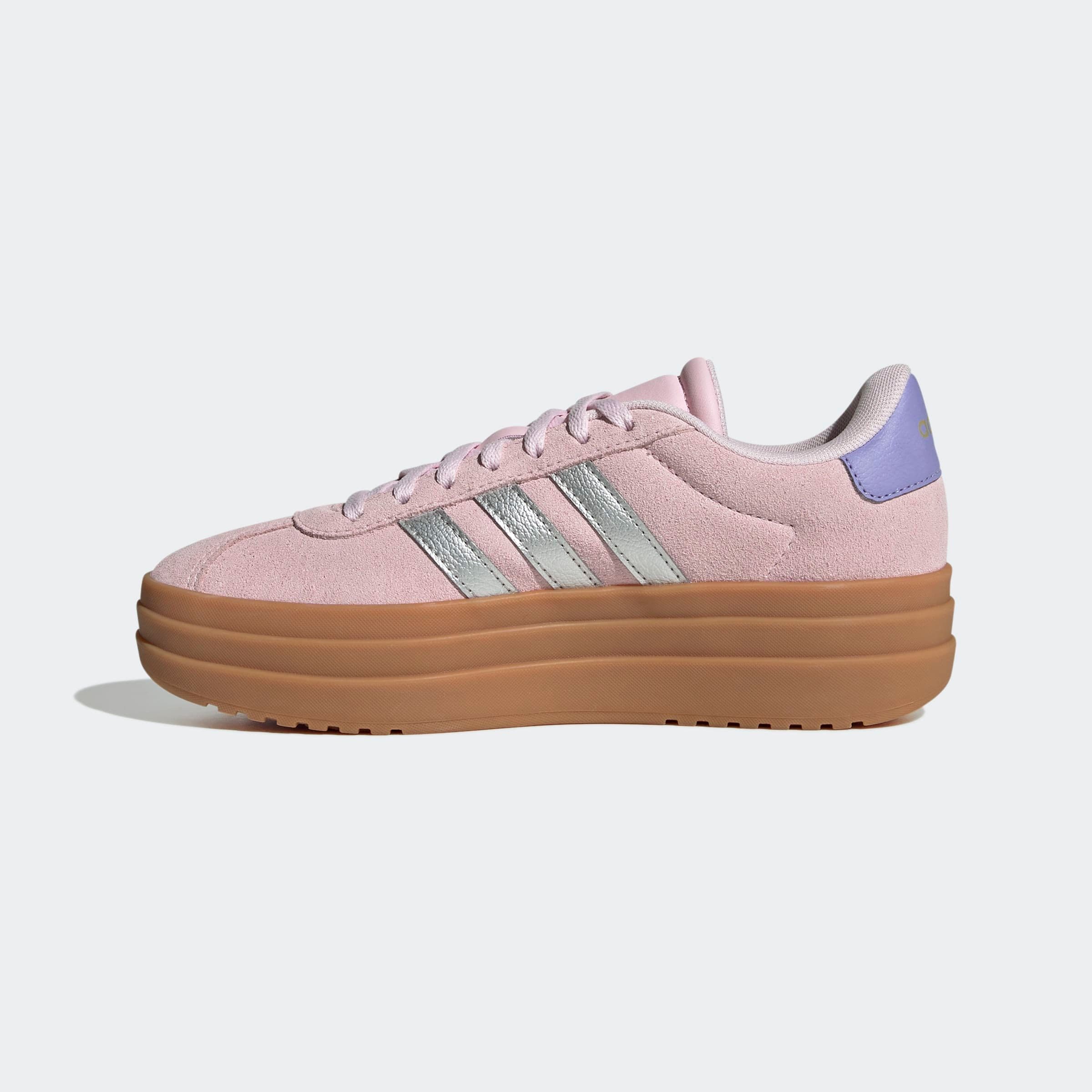 adidas Sportswear Plateausneaker »VL COURT BOLD LIFESTYLE KIDS«, Design auf den Spuren des adidas Gazelle Bold