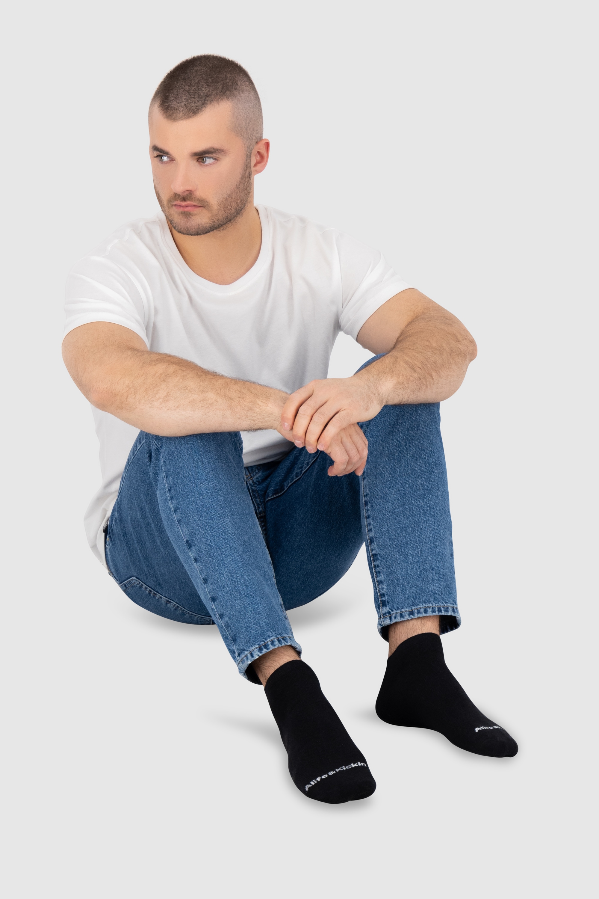 Alife & Kickin Sneakersocken kurze Basic Sneakersocken, aus Baumwolle mit weichem Bund