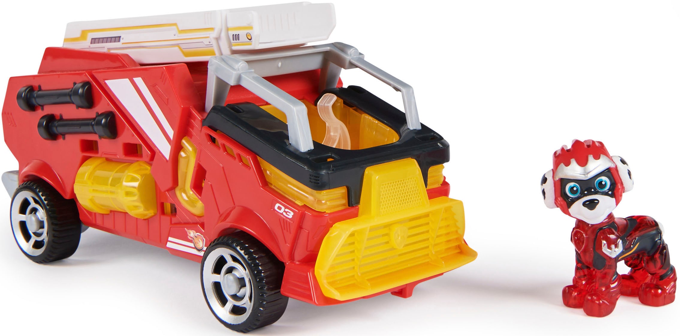 Spin Master Spielzeug-Auto »Paw Patrol - Movie II - Basic Themed Vehicles Marshall«, von Marshall Löschzug mit Welpenfigur, Licht- und Soundeffekt