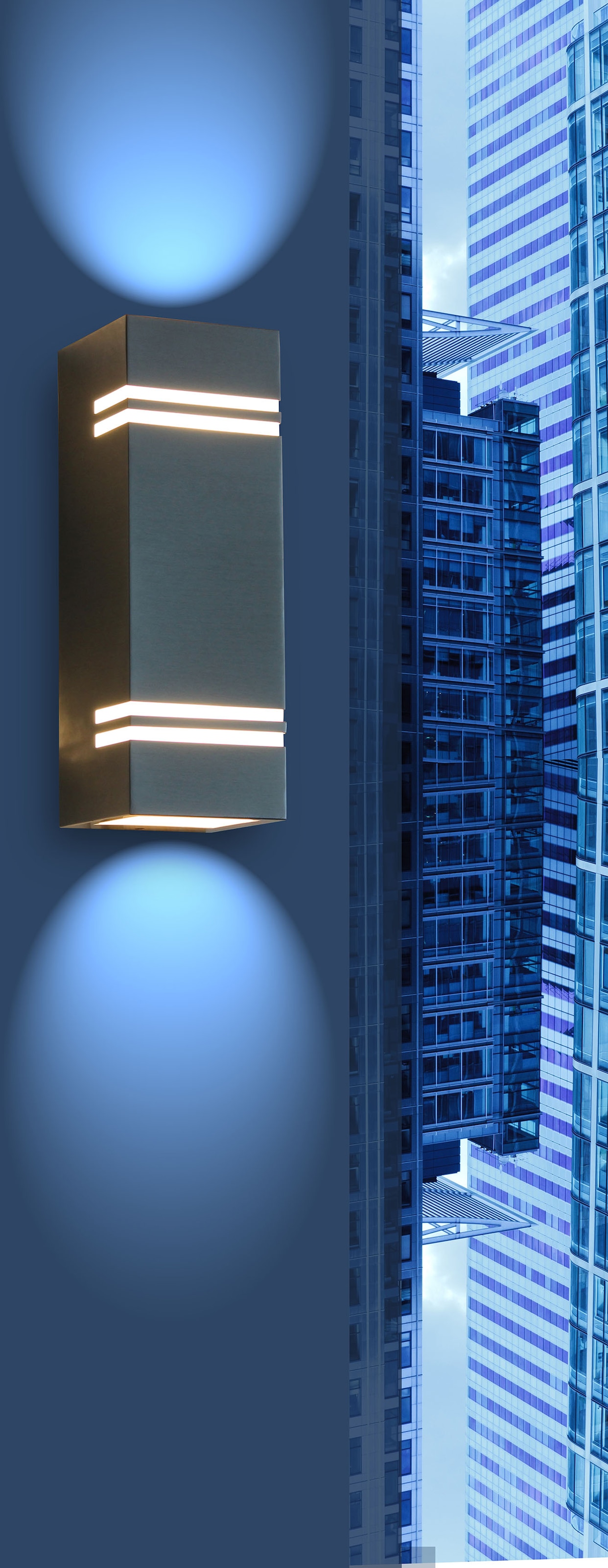 LUTEC LED Außen-Wandleuchte »STRIPES«, Leuchtmittel LED-Modul | LED fest integriert
