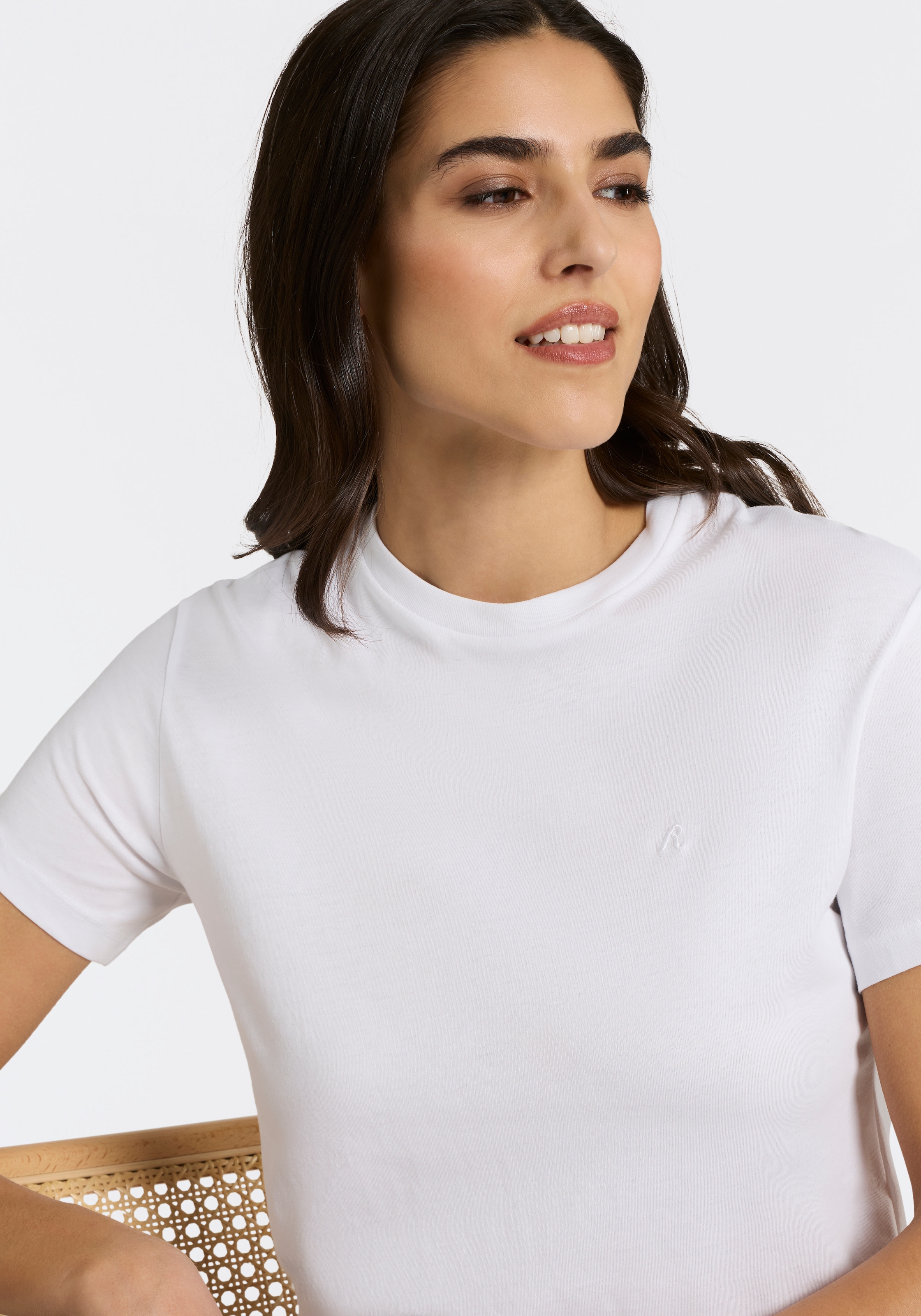 Replay T-Shirt mit Rundhals, reine Baumwolle