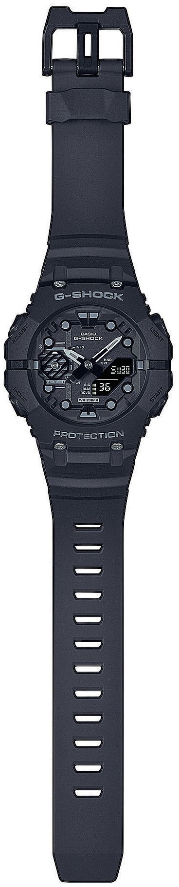 CASIO G-SHOCK Smartwatch, Armbanduhr, Herrenuhr, Bluetooth, Stoppfunktion, Weltzeit,Resinarmband)