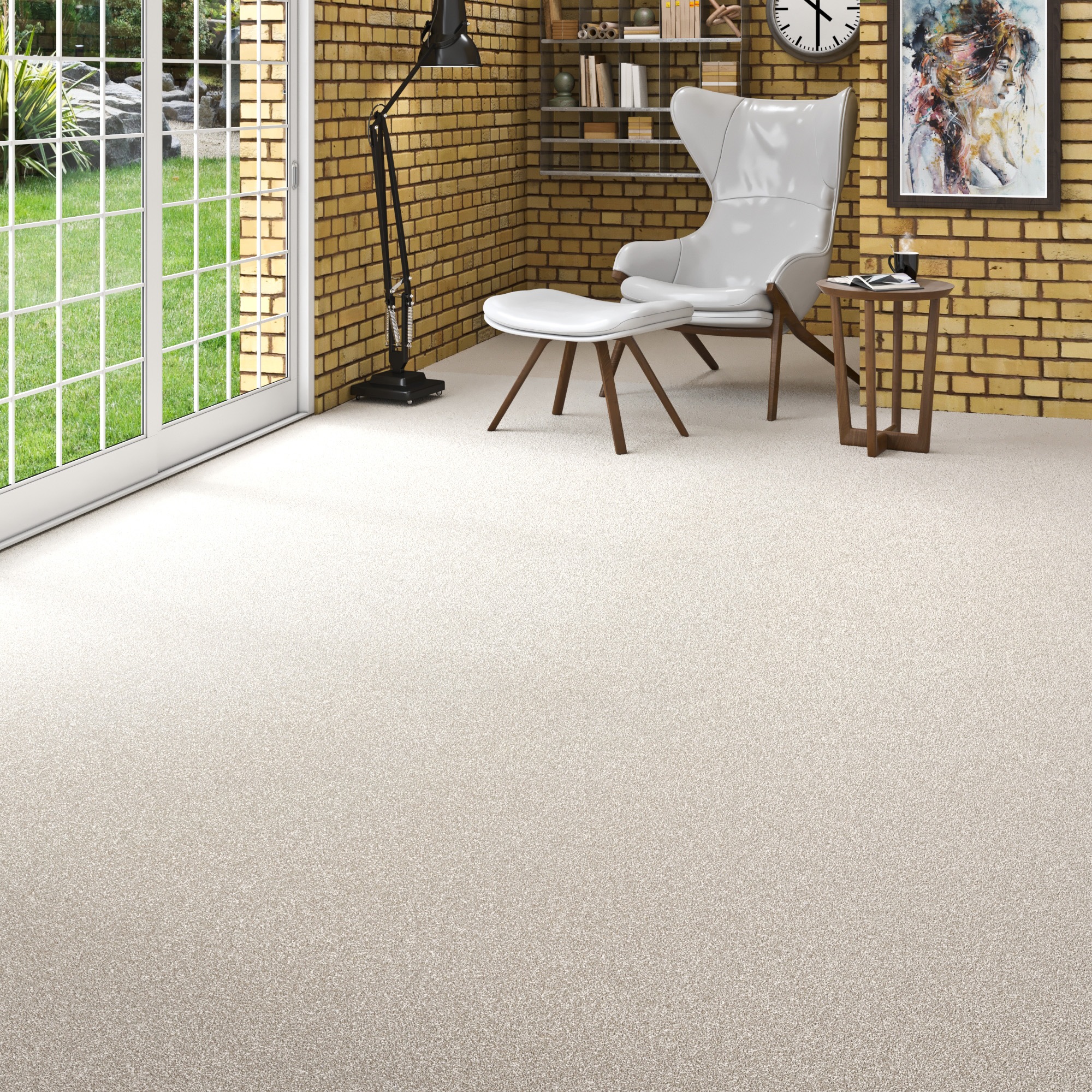 my home Teppichboden »Zephyra, Schlinge, Made in Netherlands«, rechteckig, 8 mm Höhe, Uni Farben, Breite 400 cm, Schlinge, strapazierfähig