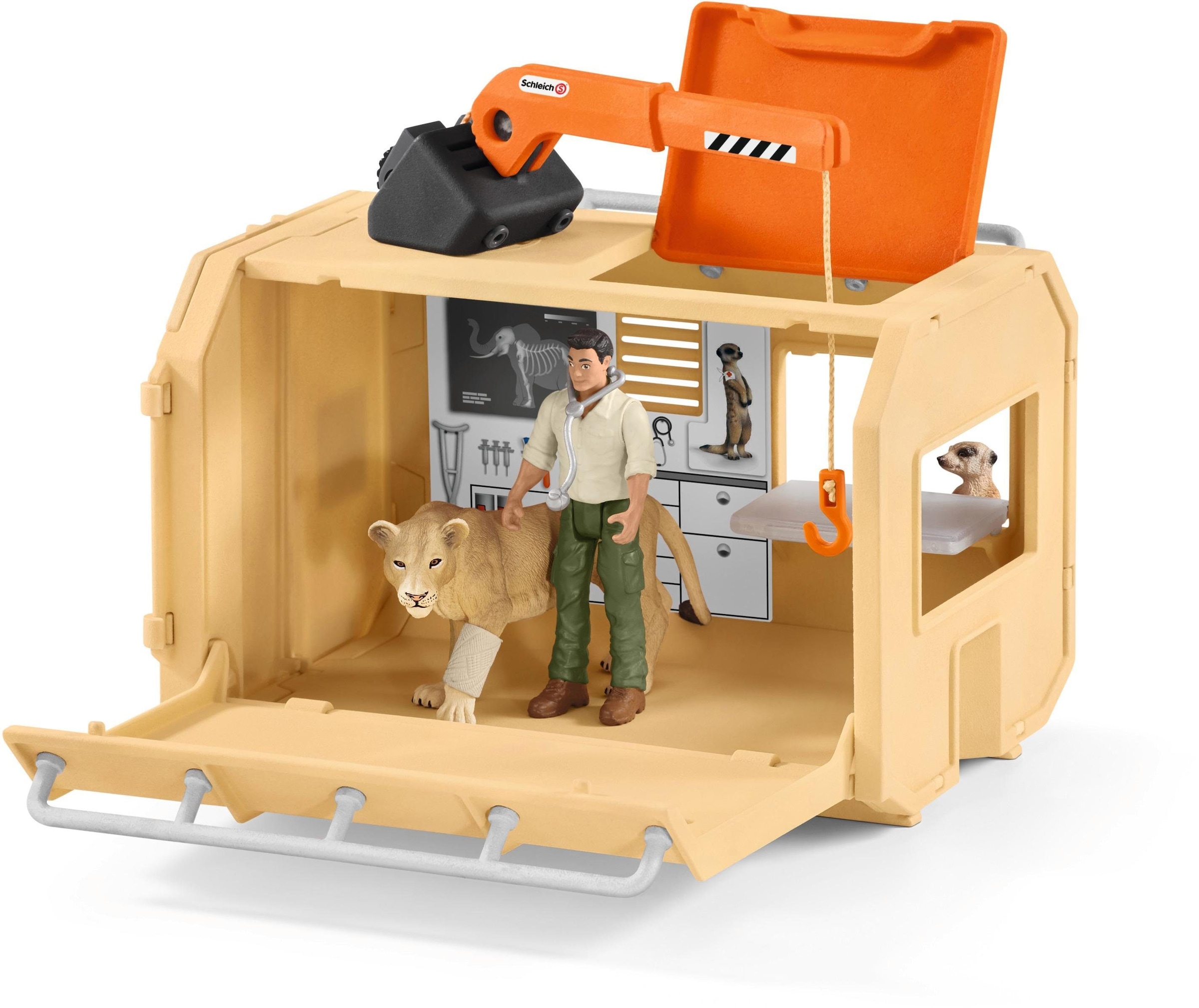 Schleich® Spielwelt »WILD LIFE, Großer Truck Tierrettung (42475)«, (Set), Made in Europe