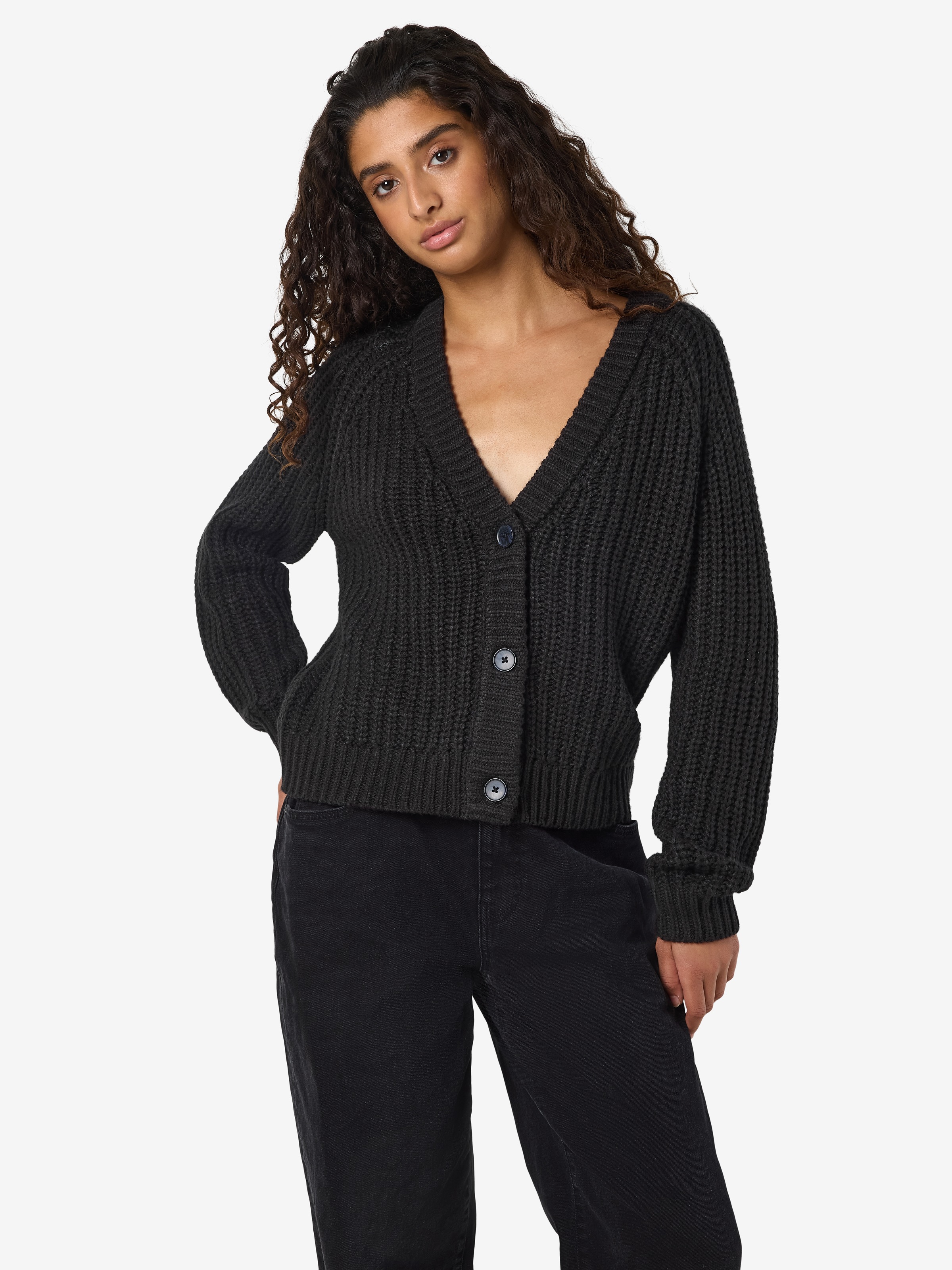 Noisy may Strickjacke »NMCHARLIE L/S V-NECK KNIT CARDIGAN NOOS«