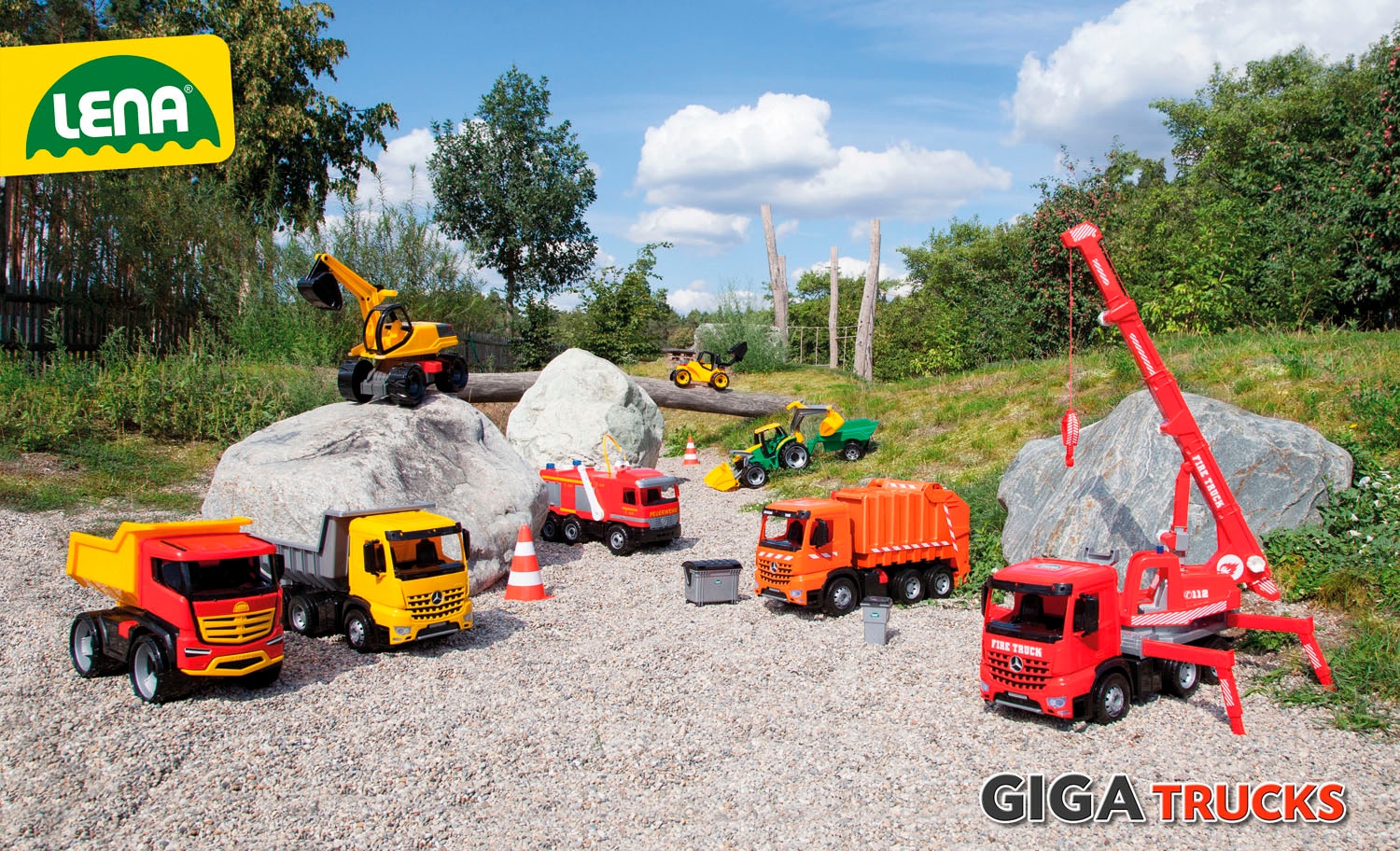 Lena® Spielzeug-LKW »Giga Trucks, Muldenkipper Actros« Made in Europe