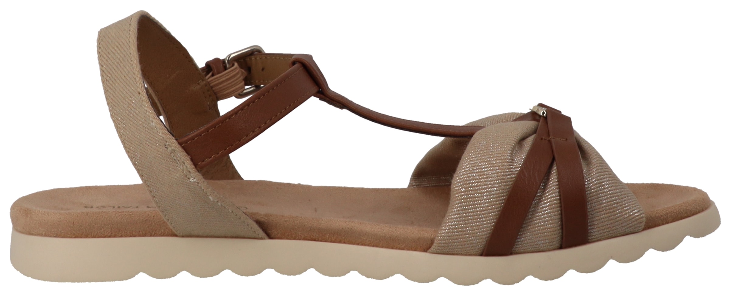 TOM TAILOR Riemchensandale, Sommerschuh, Sandalette, Flats mit verstellbarer Schnalle