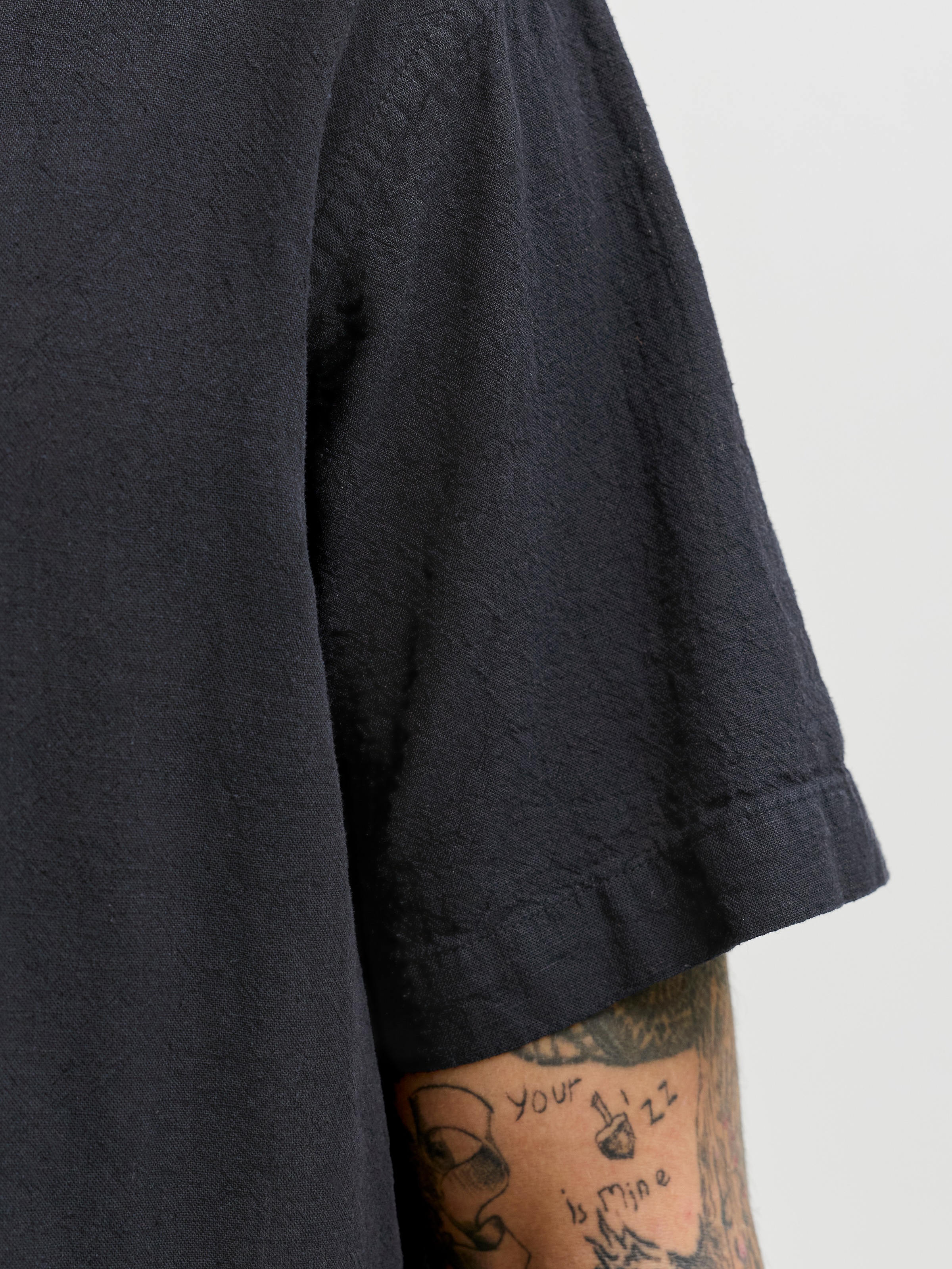 Jack & Jones Kurzarmhemd »JJESUMMER LINEN BLEND SHIRT S/S SN« Baumwolle mit Leinen, regular fit