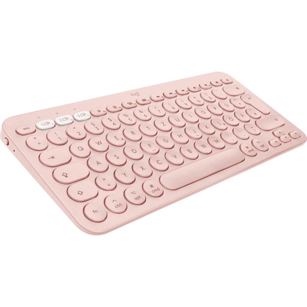 Logitech Apple-Tastatur »K380 Rose«, (Easy-Switch-iOS Sondertasten)