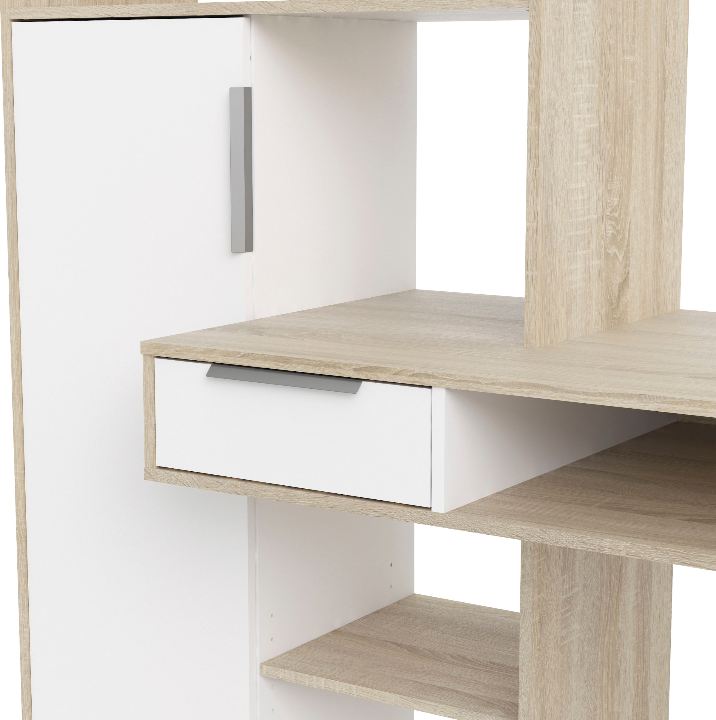 INOSIGN Regal-Schreibtisch »Function Plus, Standregal, Aktenregal, Stauraumregal, Multifunktional,«, mit 1 Schublade, 1 Tür, Regal und Fächern