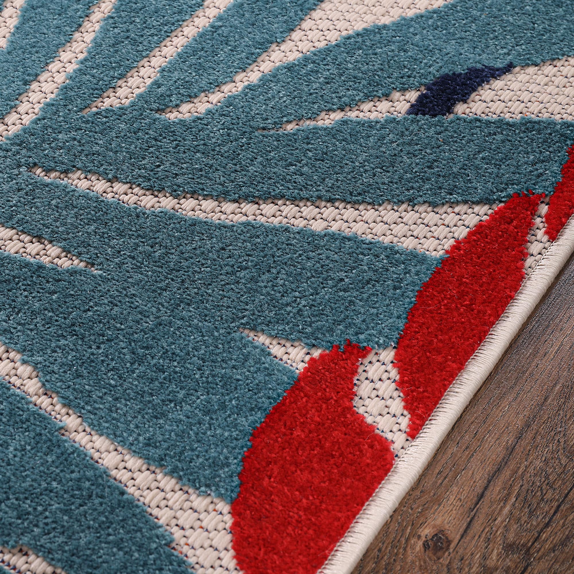 Sanat Teppich »Floral Outdoor«, rechteckig, 6 mm Höhe, In- und Outdoor geeignet, florales Design, Balkon, Terasse