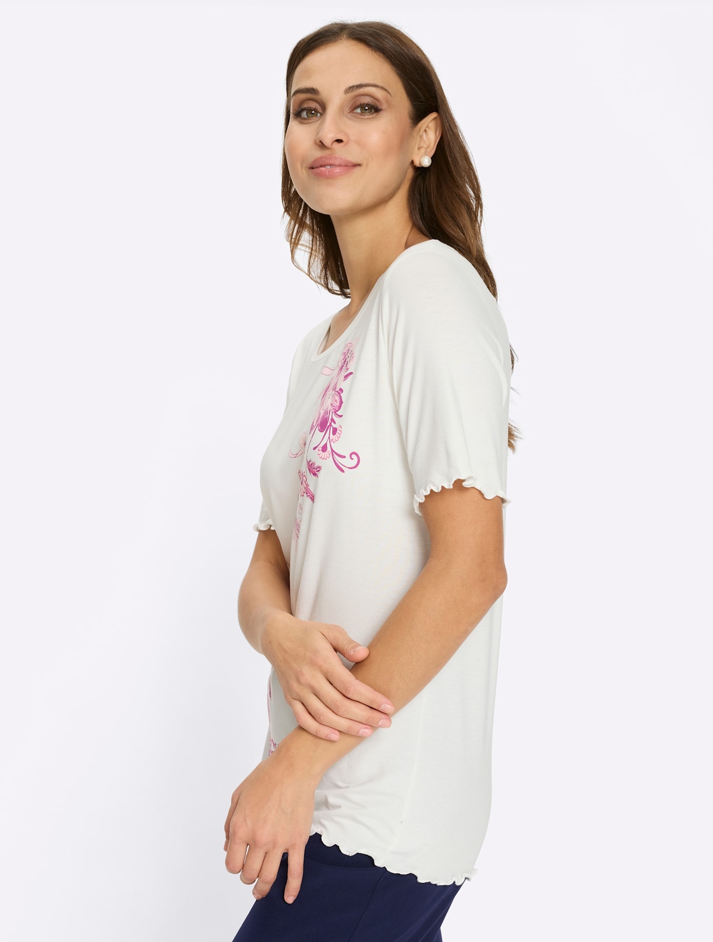 Lady Kurzarmshirt »Rundhals-Shirt« 1 tlg.