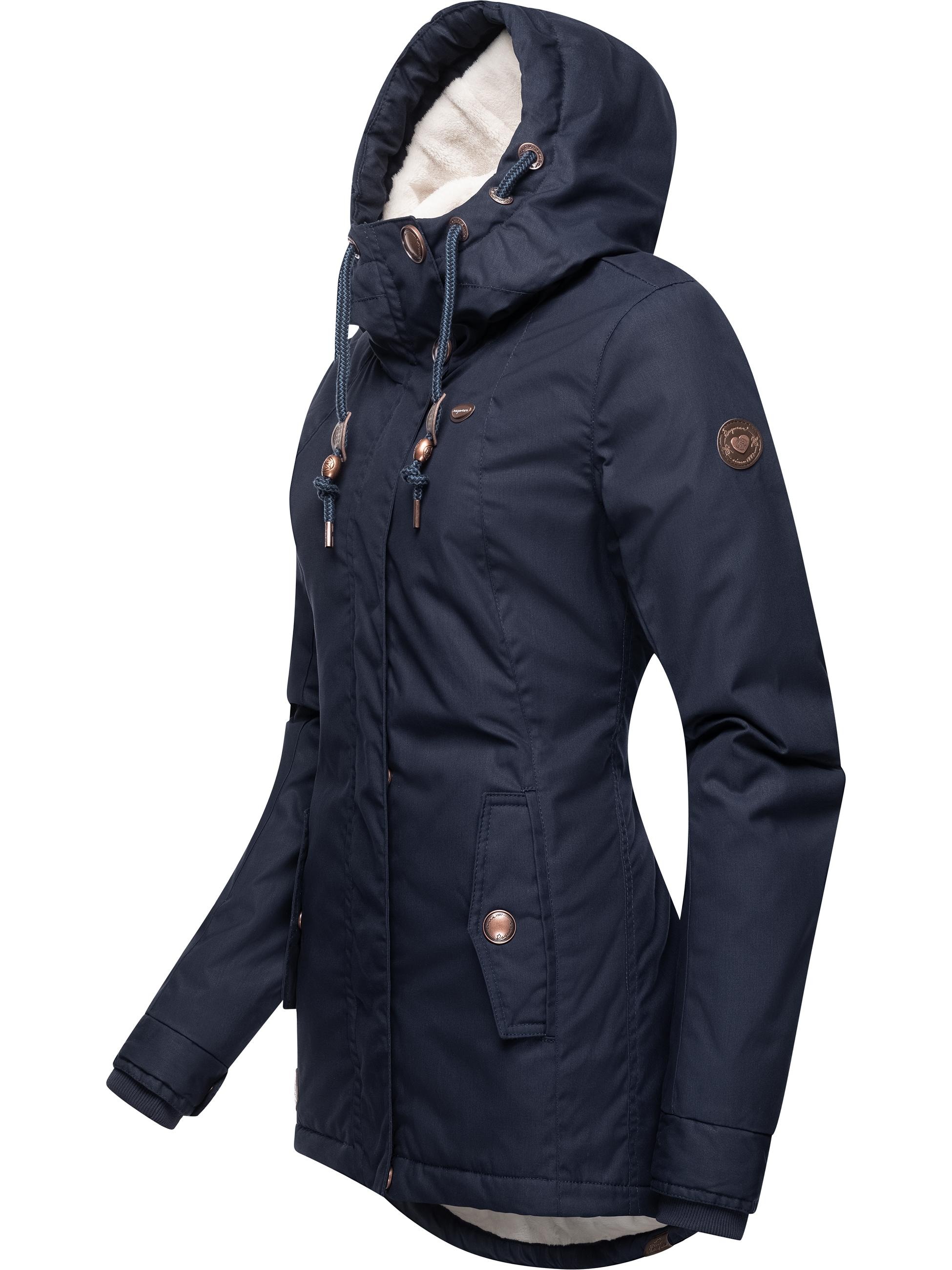 Ragwear Winterjacke »Winterjacke Monade«, mit Kapuze, Damen Winterparka mit Kapuze und m. Fleece gefüttert