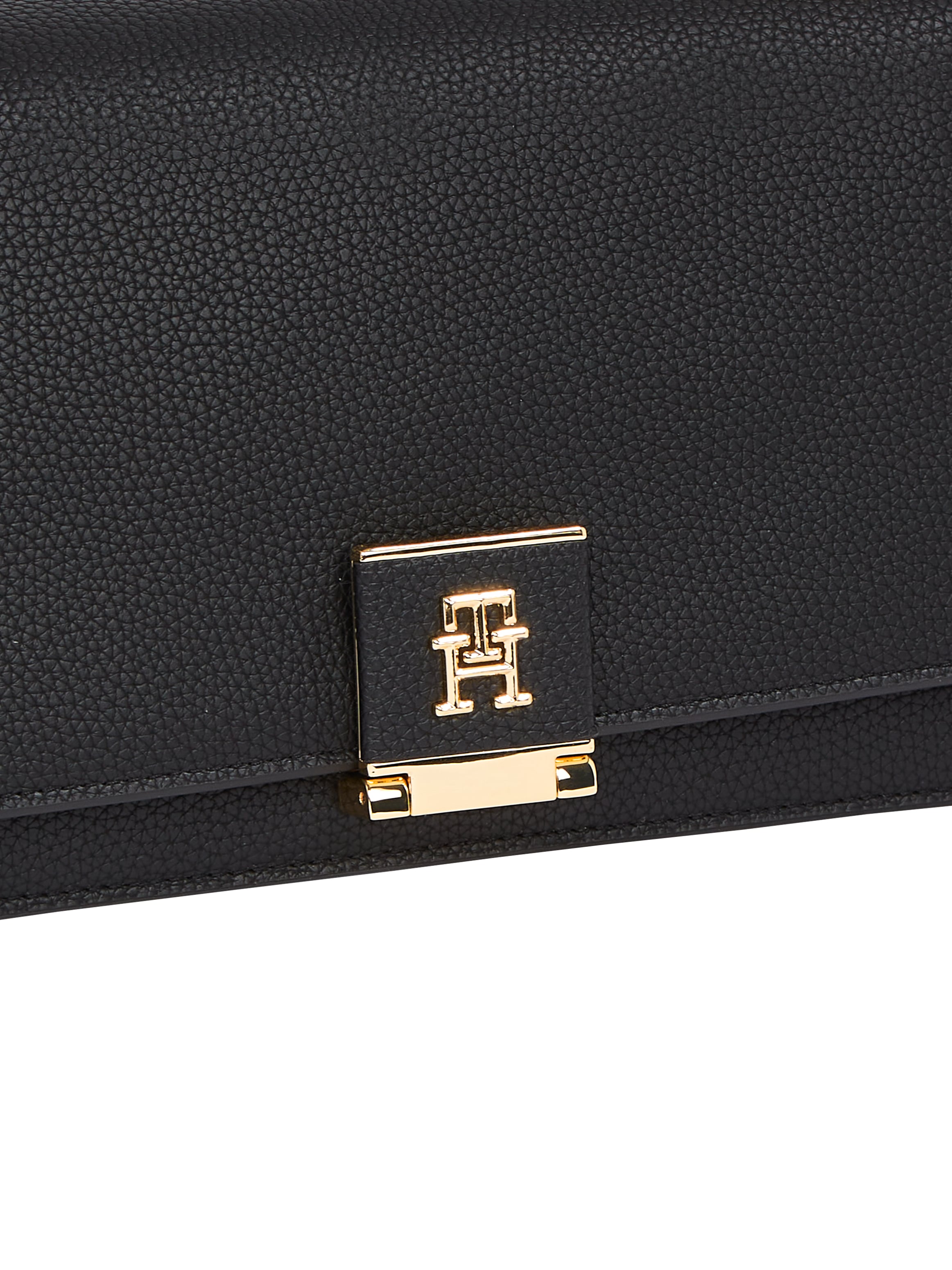 Tommy Hilfiger Umhängetasche »TH HER MED CROSSOVER«, Abendtasche, Clutch, Mini Bag mit goldfarbenem Highlights