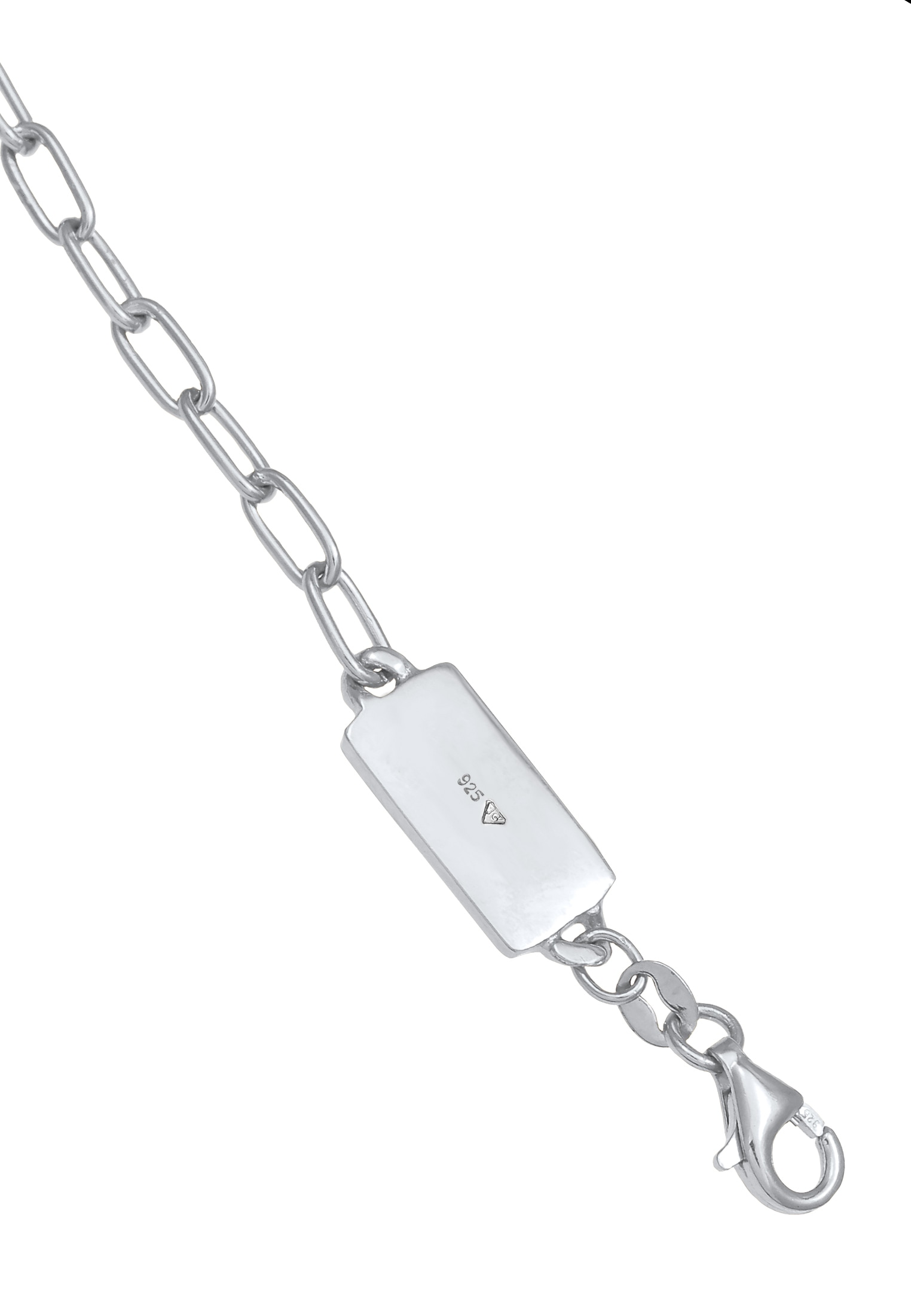 Kuzzoi Silberkette »Halskette Herren Gliederkette Oval Basic Fein 925 Silber«