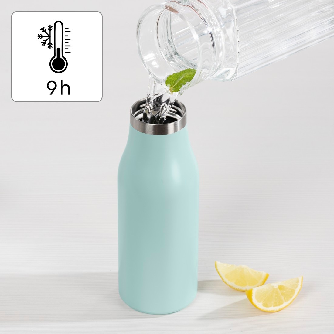 Xavax Isolierflasche »Trinkflasche 500 ml (doppelwandige Isolierflasche heiß 9 h, kalt 7 h)«