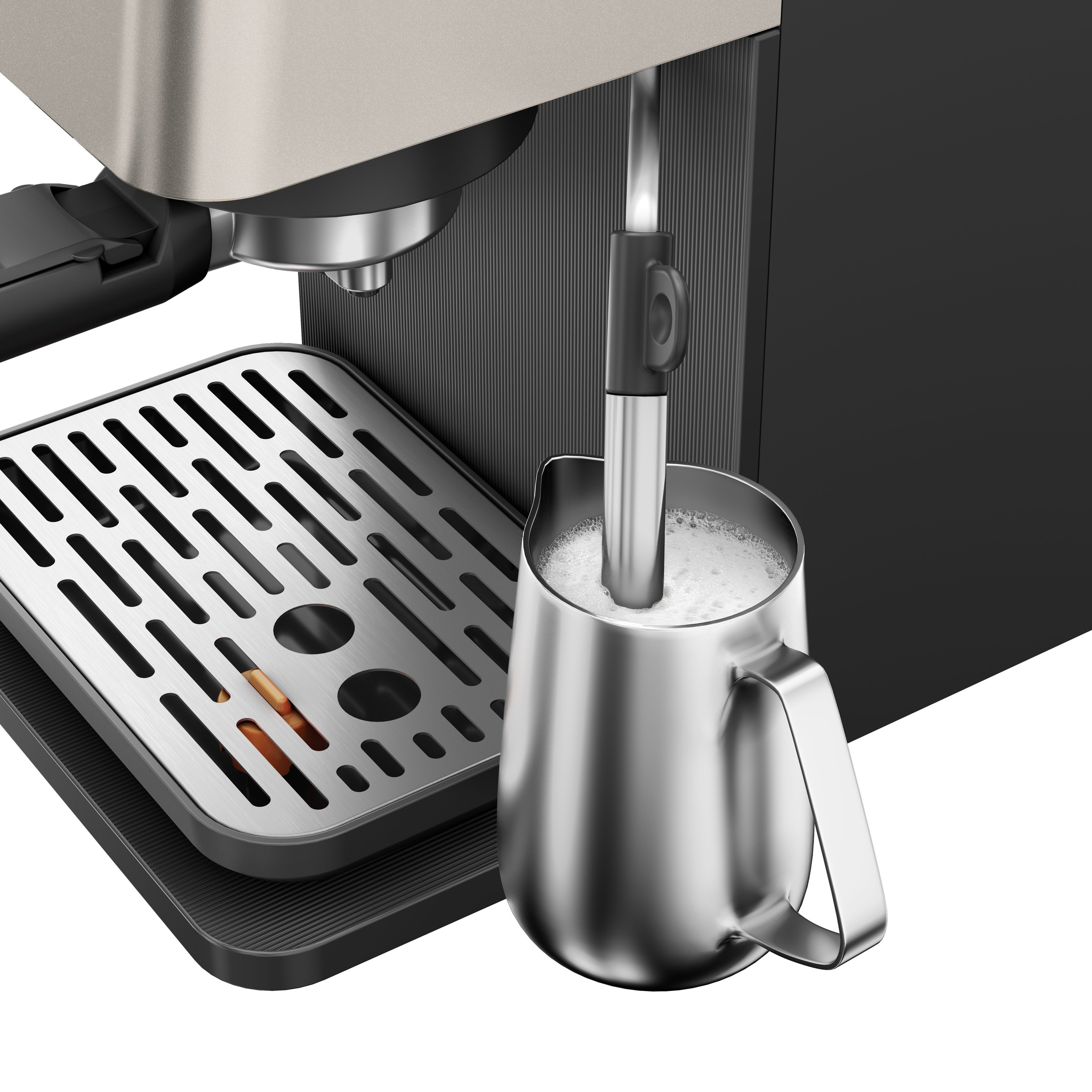 Grundig Siebträgermaschine »KSM 7530« mit Edelstahlmahlwerk