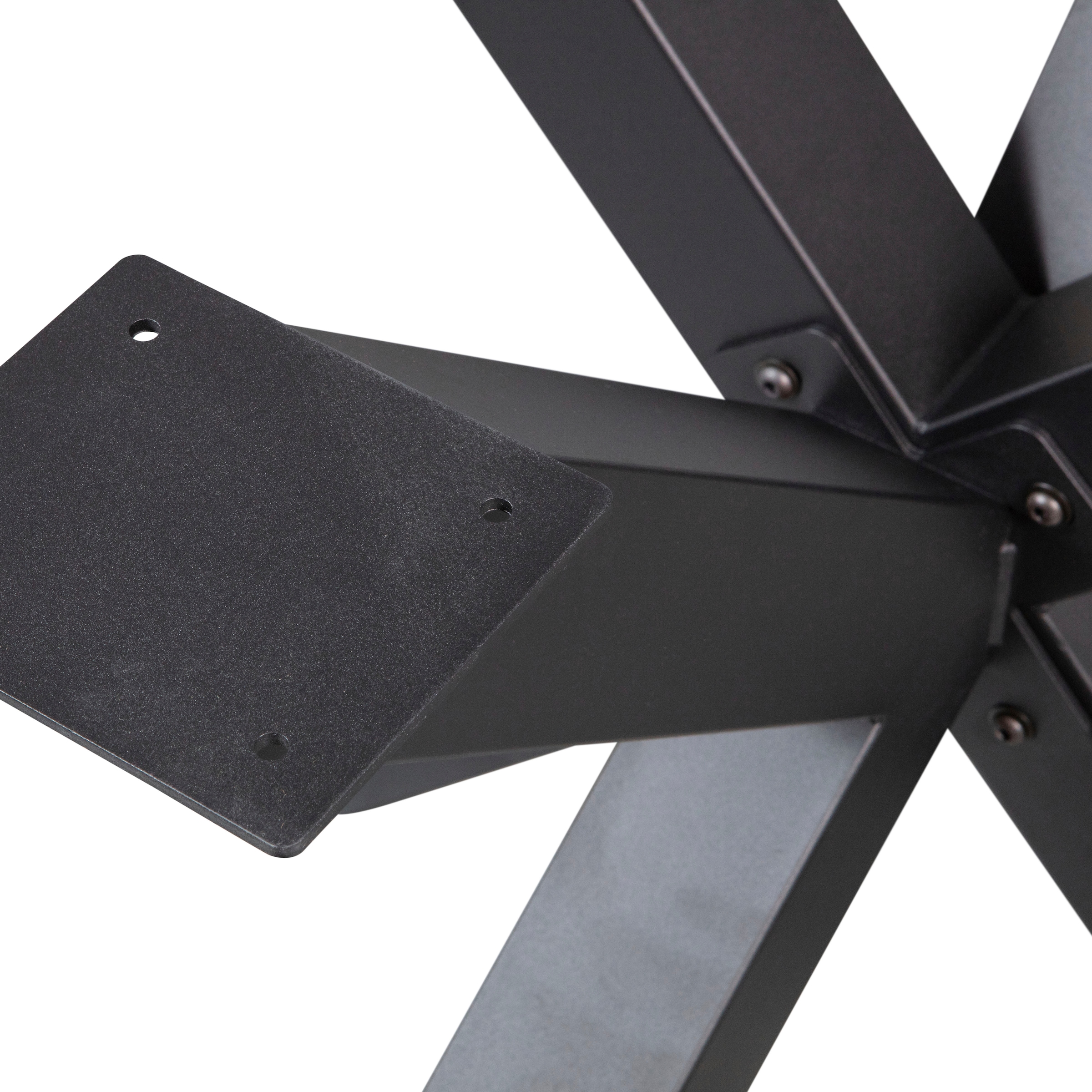 WOOOD Tischbein »Tablo Kreuzform Metall mit Pulverbeschichtung B 159 x T 77 x H 72 cm« Tragkraft 150 kg, kompakte Kreuzform, einfach zu montieren