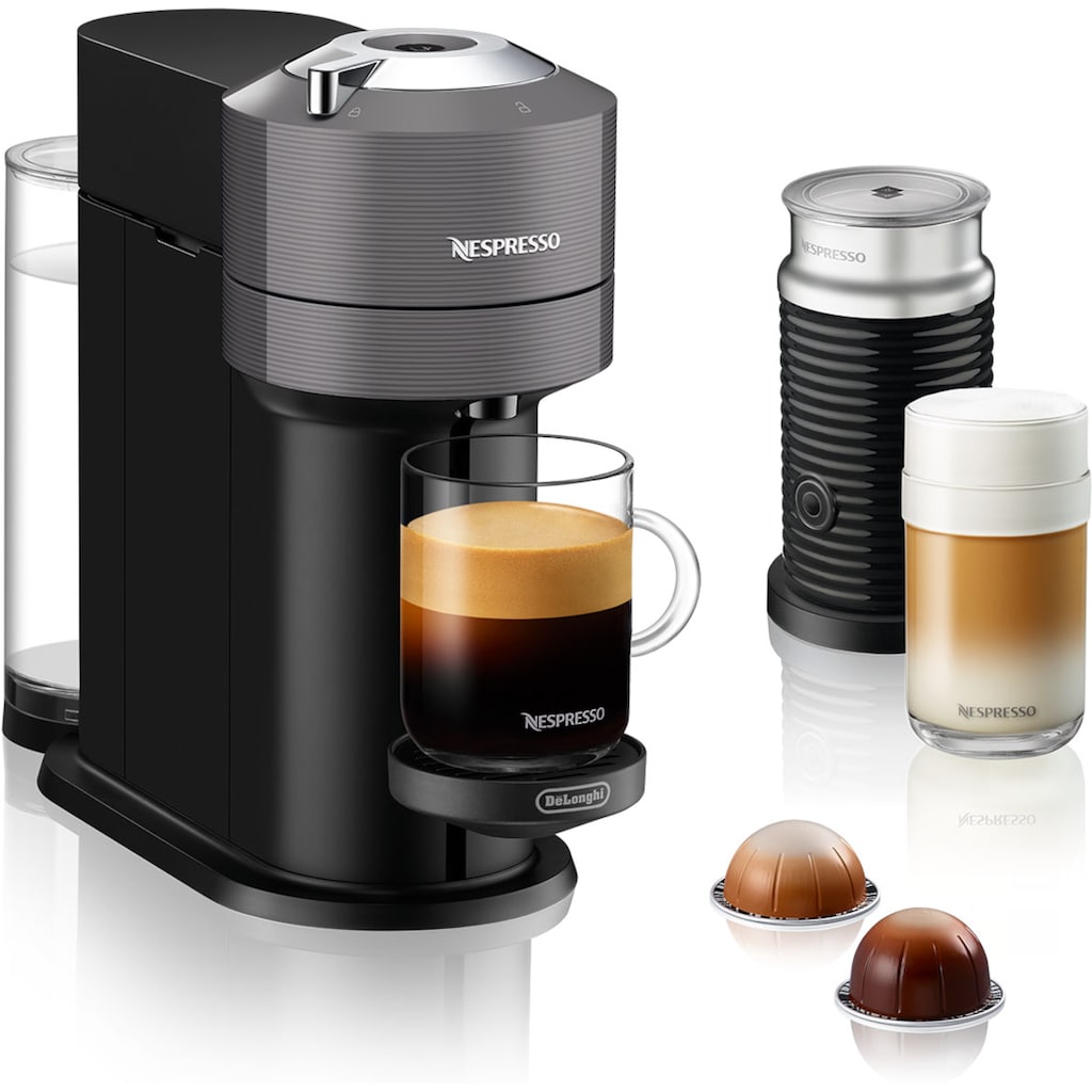 Nespresso Kapselmaschine »Vertuo Next Bundle ENV 120.GYAE von DeLonghi, Dark Grey«