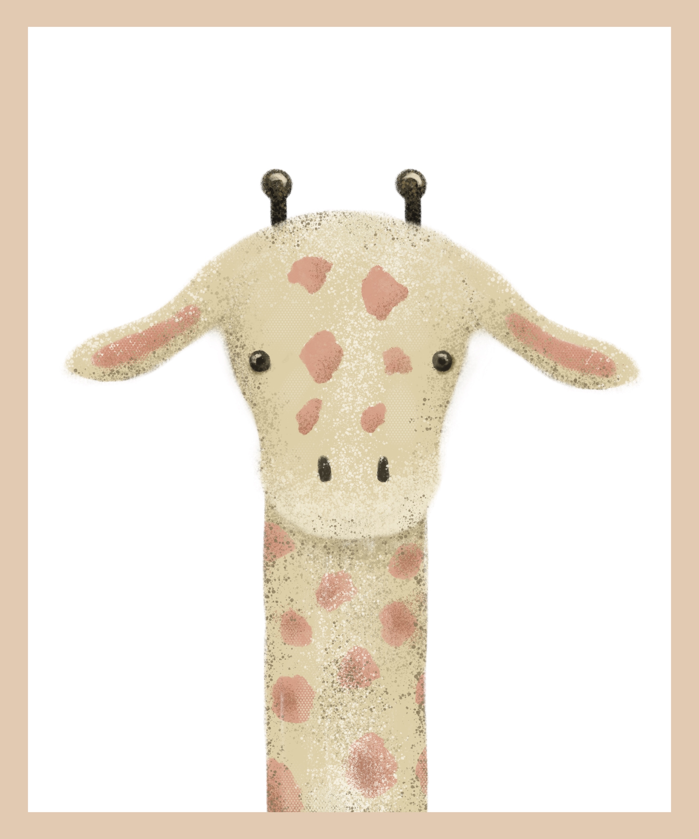 Lüttenhütt Poster »Giraffenkopf«, Fantasy-Giraffe-Giraffen Bilder-Tiere, (1 St.), HD Premium Druck