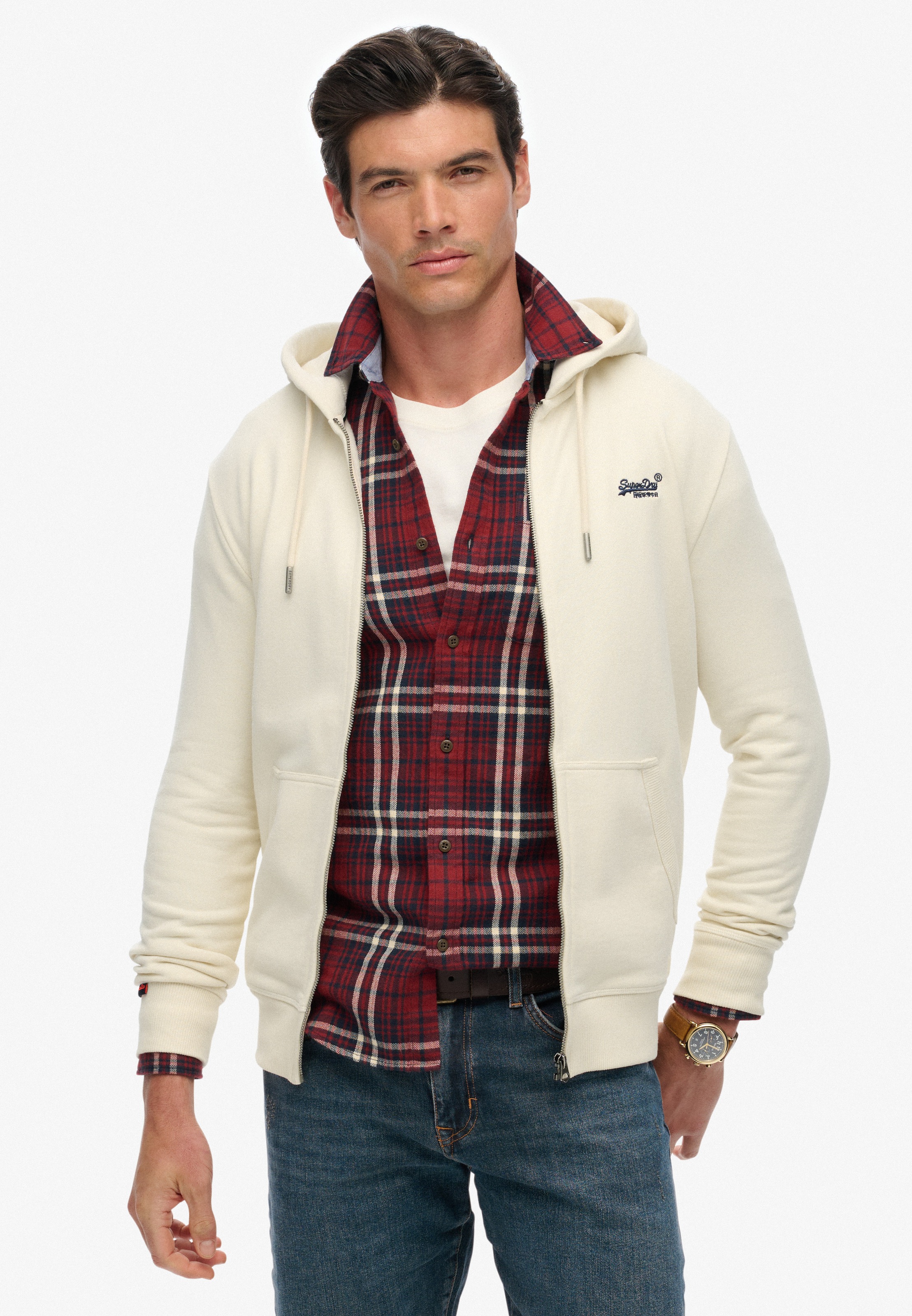 Superdry Kapuzensweatjacke »ESSENTIAL LOGO ZIP HOODIE HB«