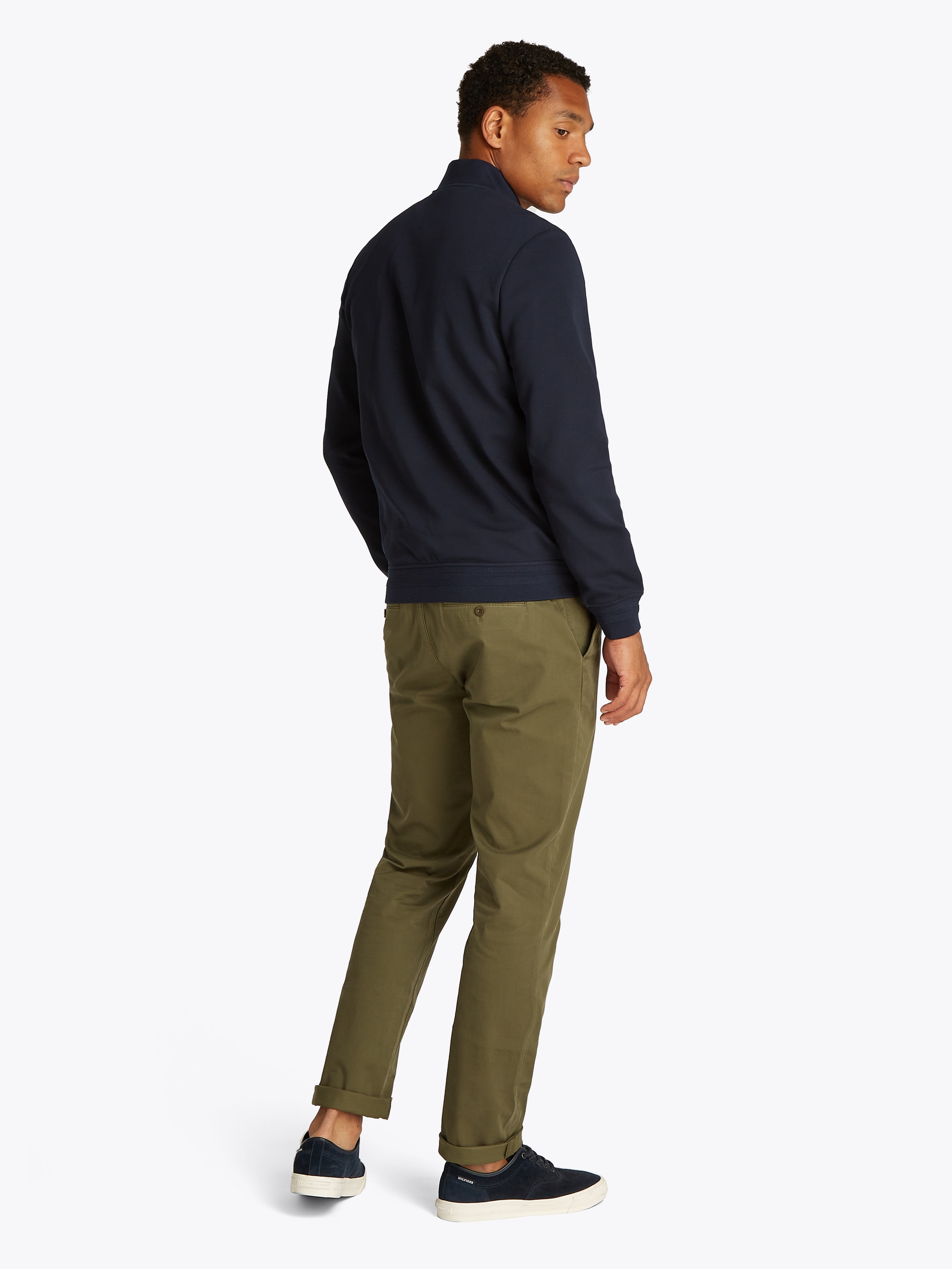 Tommy Hilfiger Sweatjacke »MIX MEDIA BOMBER«, mit gesteppten Einsatz